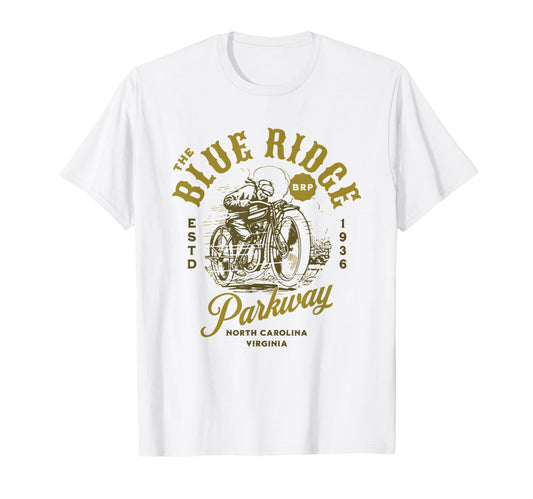Blue Ridge Parkway Motorcycle T-Shirt - Trendy Graphic for Adults - T-Shirt, Sweatshirt, Hoodie