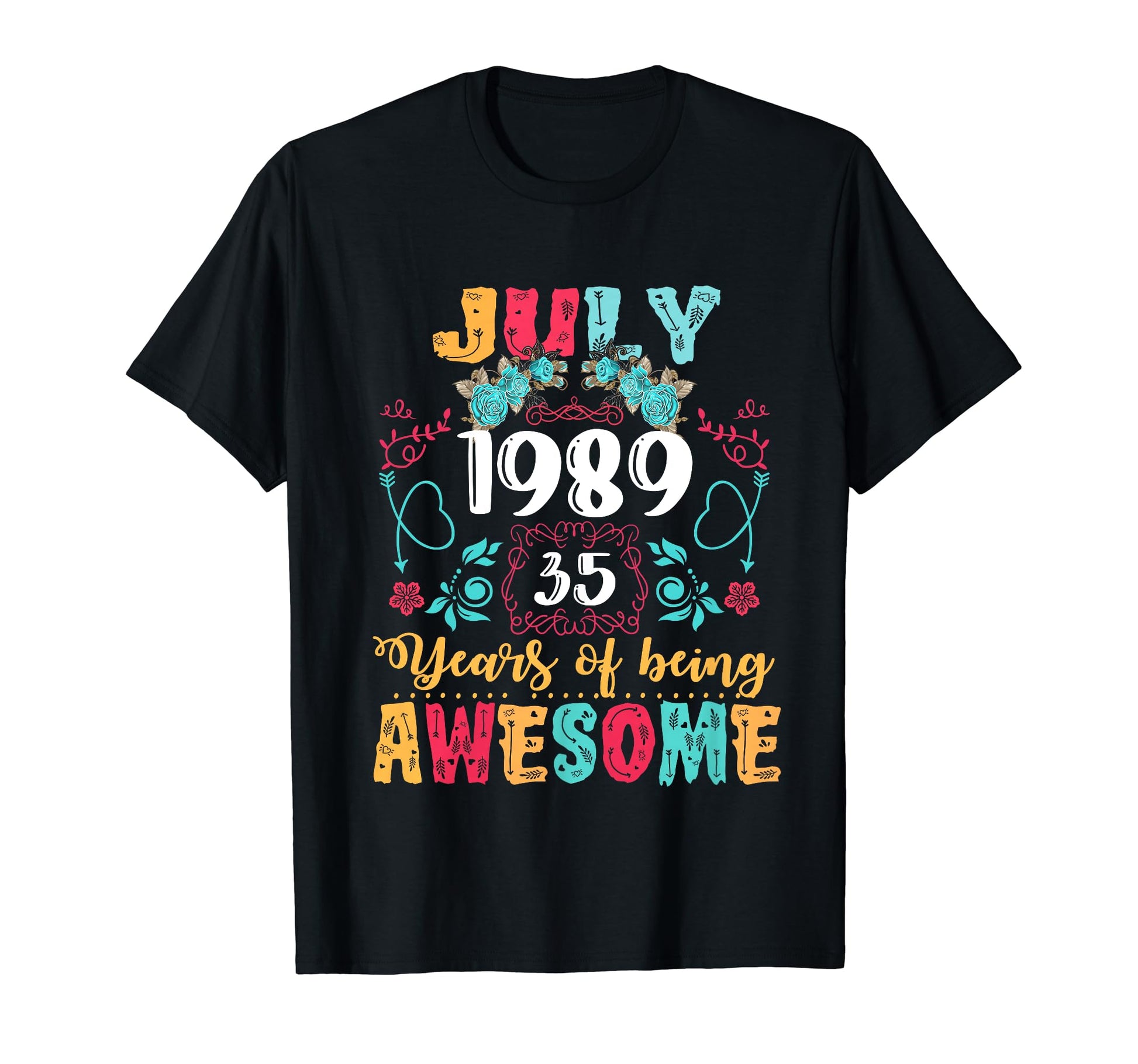 Made July 1989 35Th Birthday Boho T-Shirt - Trendy Graphic Men Women - T-Shirt, Sweatshirt, Hoodie