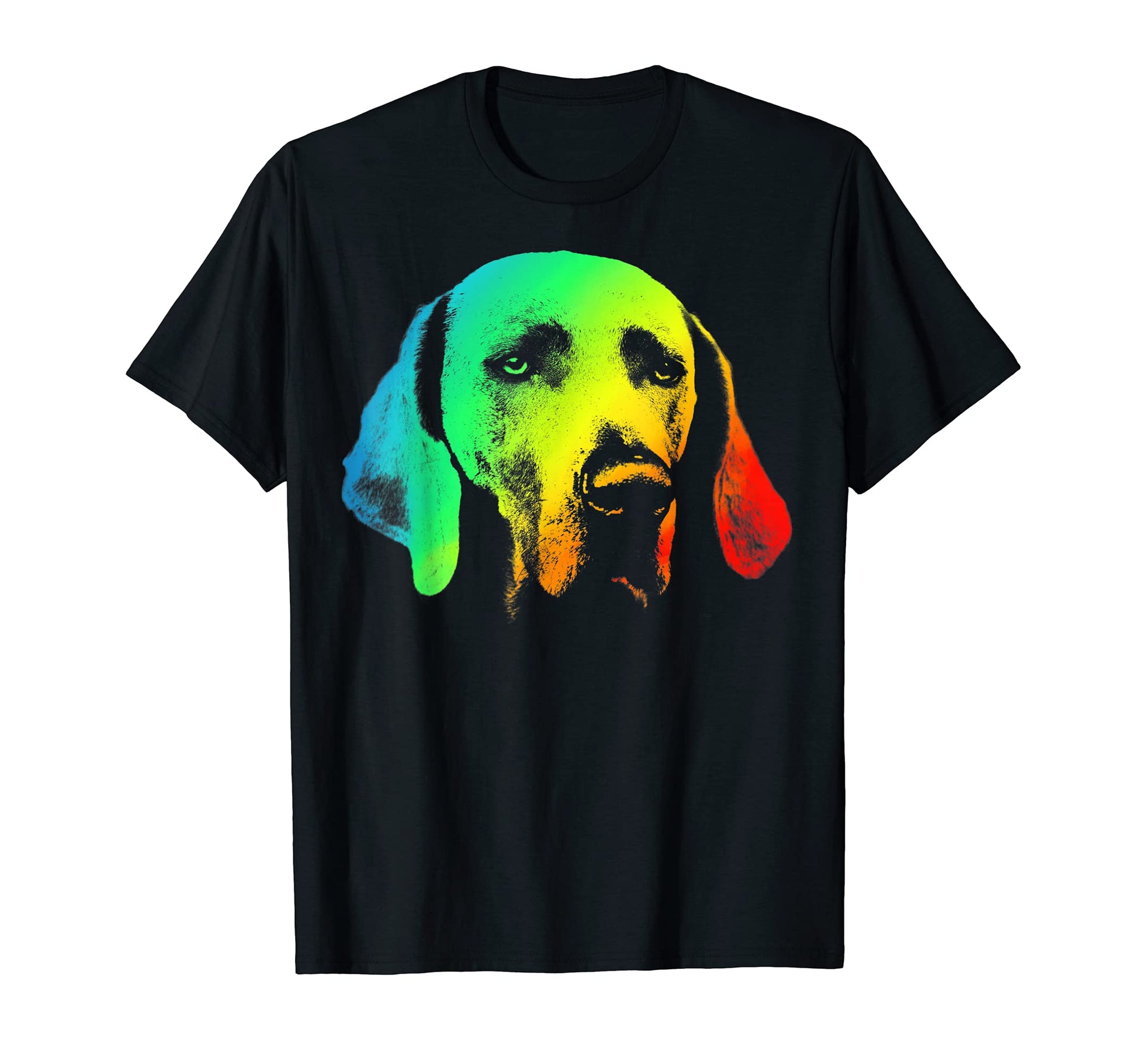 Weimeraner Labrador Colorful Rainbow T-Shirt - Trendy Graphic Men Women - T-Shirt, Sweatshirt, Hoodie