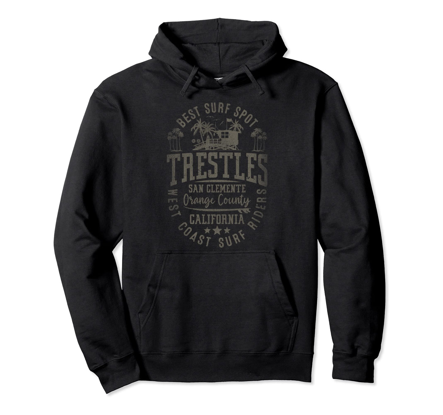 Trestles San Clemente Best Surf Spot Hoodie - Aesthetic Graphic Men Women - T-Shirt, Sweatshirt, Hoodie