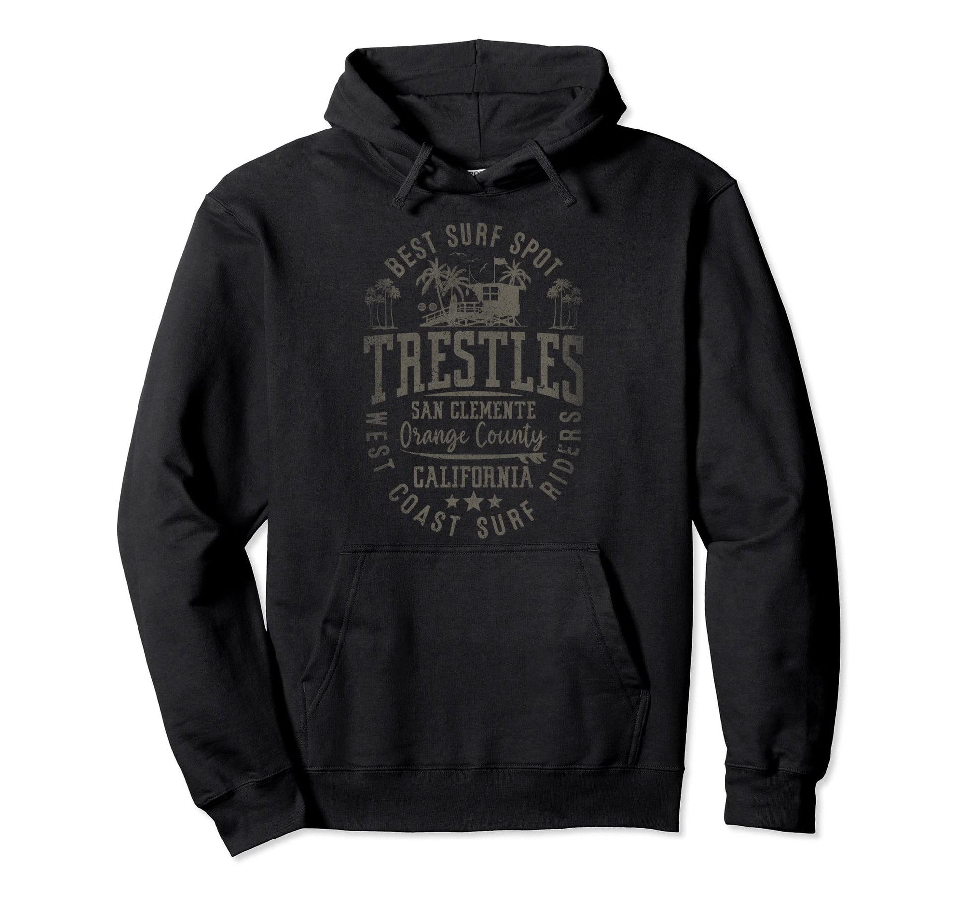 Trestles San Clemente Best Surf Spot Hoodie - Aesthetic Graphic Men Women - T-Shirt, Sweatshirt, Hoodie