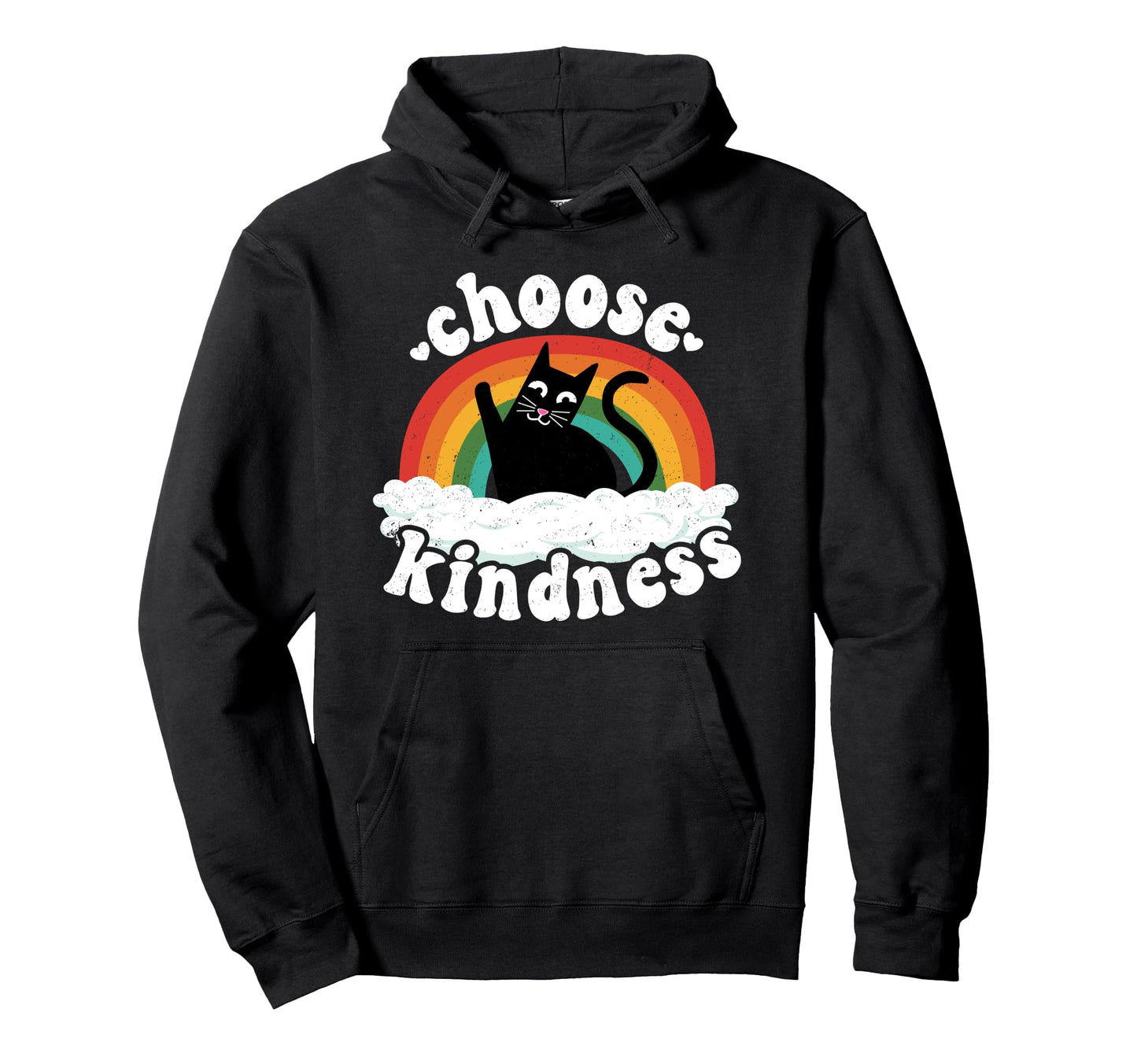 Anti Bullying Rainbow Peace Kind Hippie Hoodie - Streetwear Style Unisex - T-Shirt, Sweatshirt, Hoodie