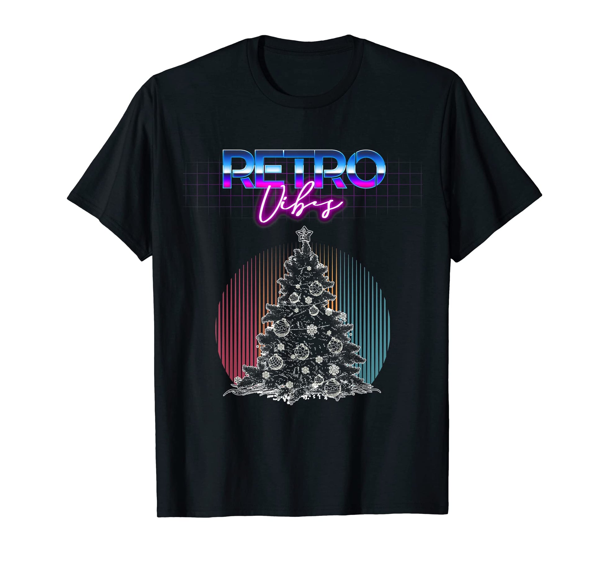 Tree Holiday Vibes 50S Vaporwave T-Shirt - Aesthetic Graphic Unisex - T-Shirt, Sweatshirt, Hoodie