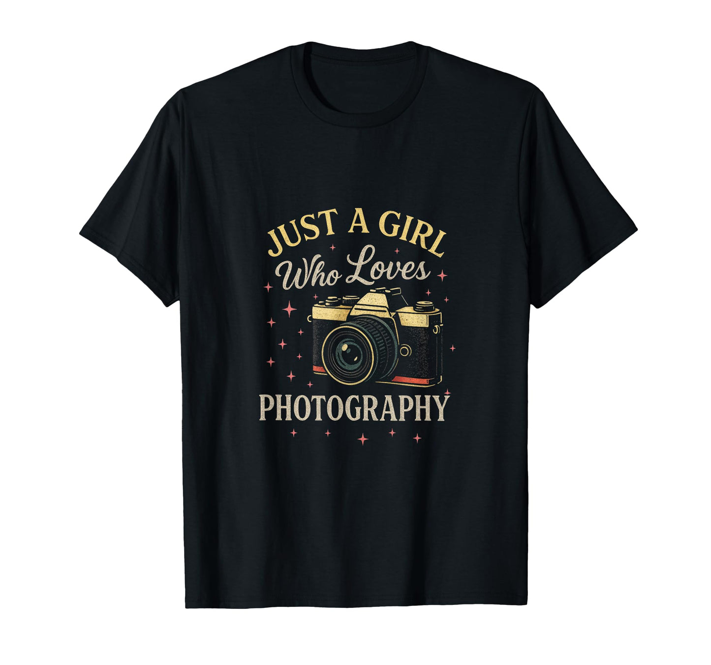 Just Who Loves Photography Camera T-Shirt - Novelty Apparel for Adults - T-Shirt, Sweatshirt, Hoodie