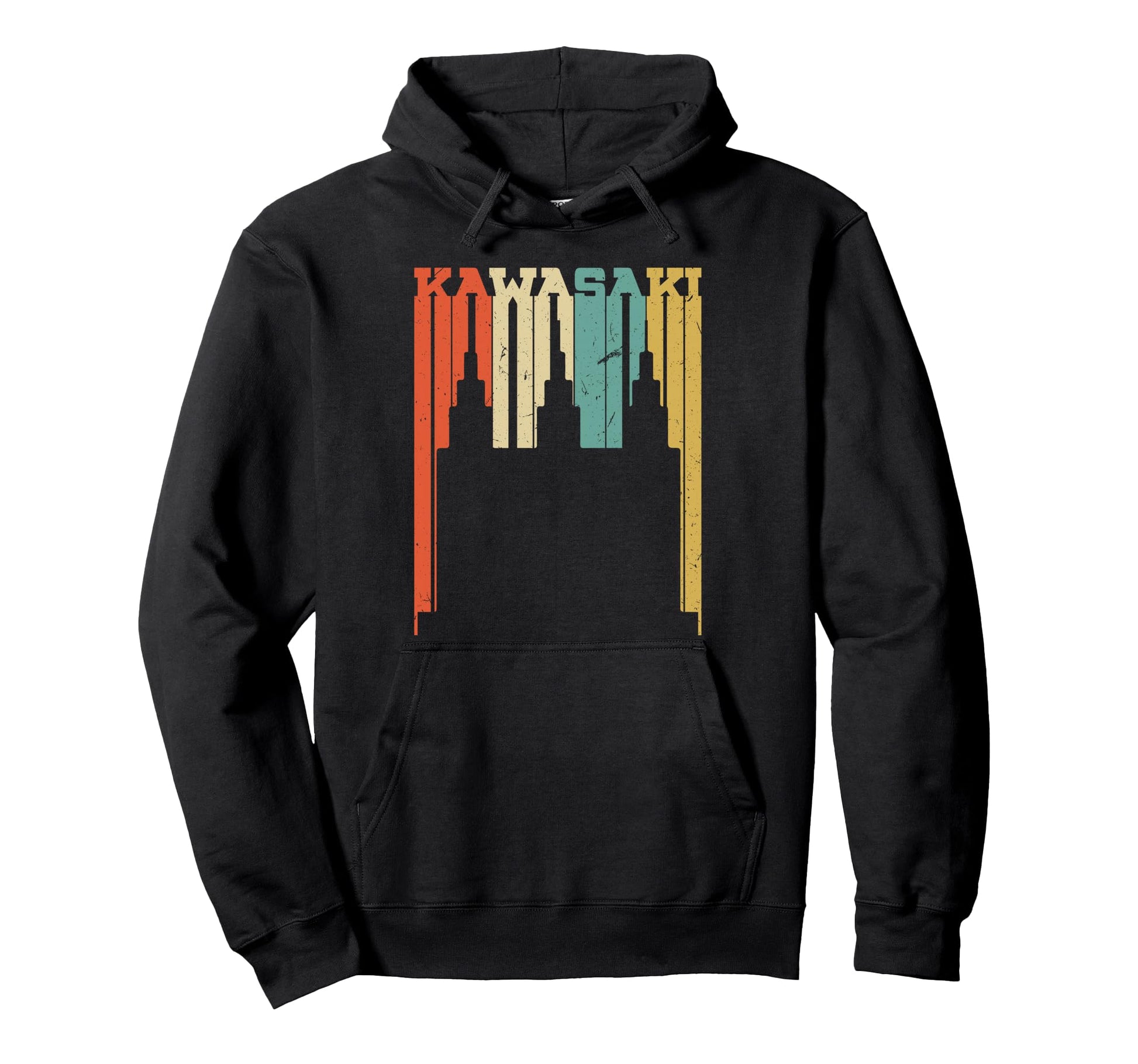 Kawasaki Skyline Silhouette Hoodie - Aesthetic Graphic Men Women - T-Shirt, Sweatshirt, Hoodie