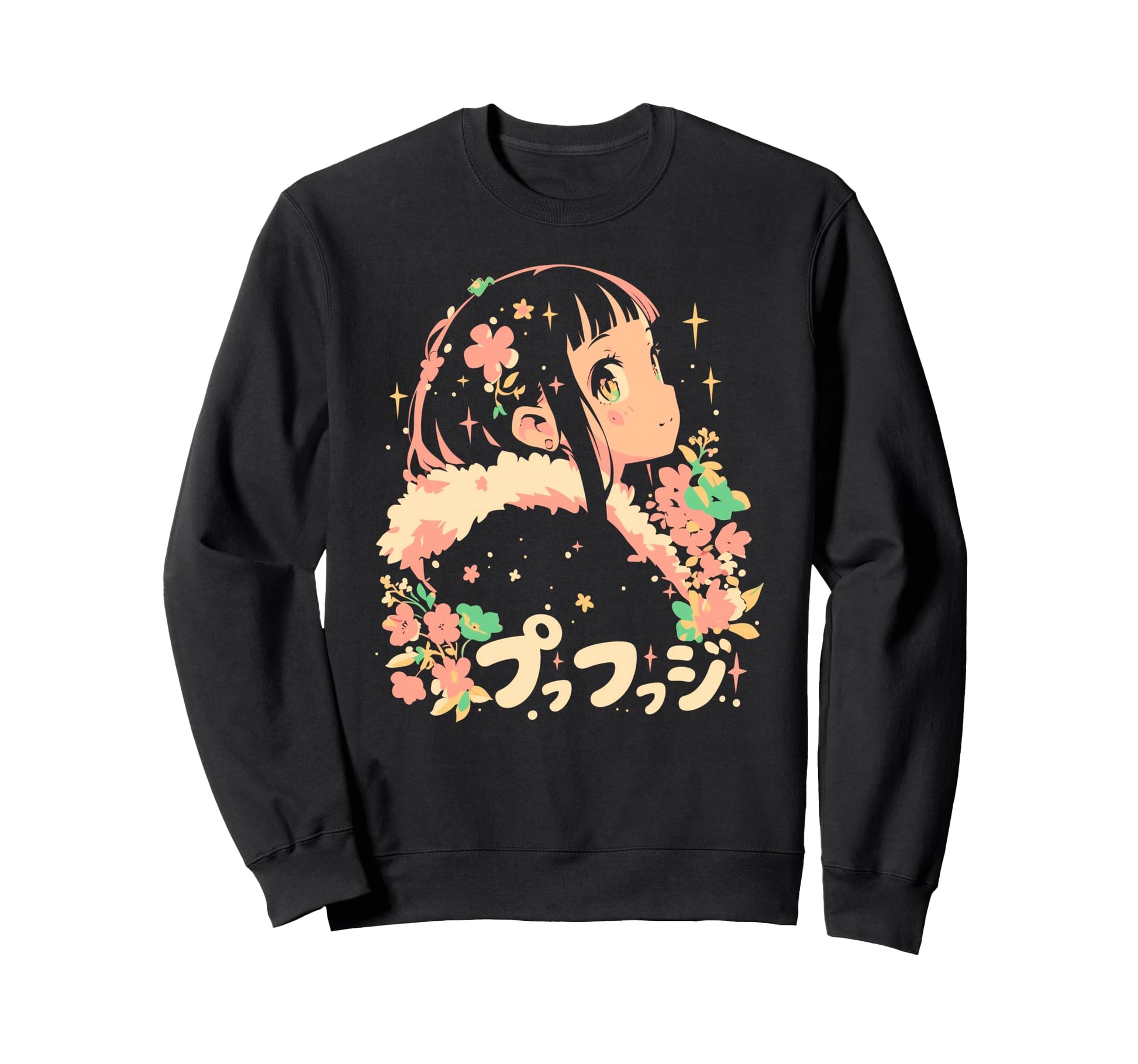 Goth Grunge Demon Anime Waifu Sweatshirt - Custom Art Print for Adults - T-Shirt, Sweatshirt, Hoodie