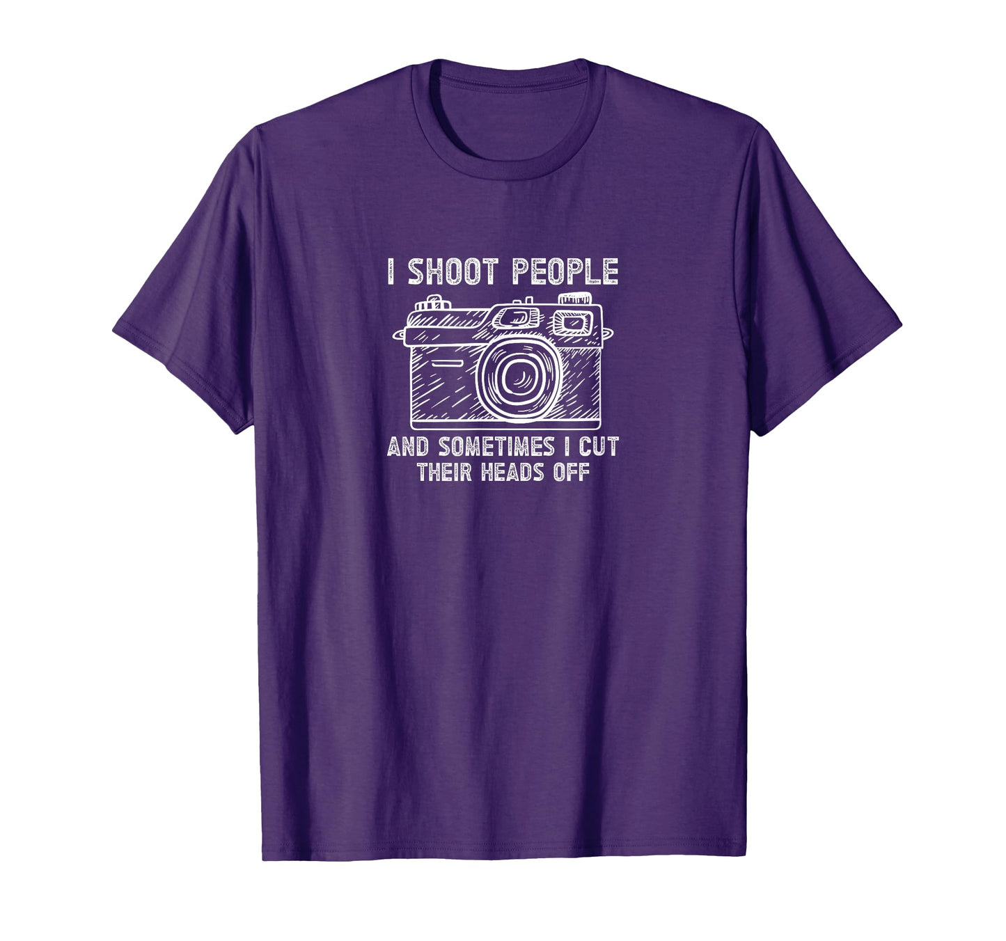I Shoot People And Sometimes Cut T-Shirt - Minimalist Print Men Women - T-Shirt, Sweatshirt, Hoodie