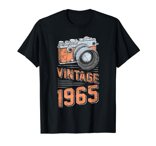 1965 53Th Birthday Gifts Camera T-Shirt - Graphic Print Men Women - T-Shirt, Sweatshirt, Hoodie