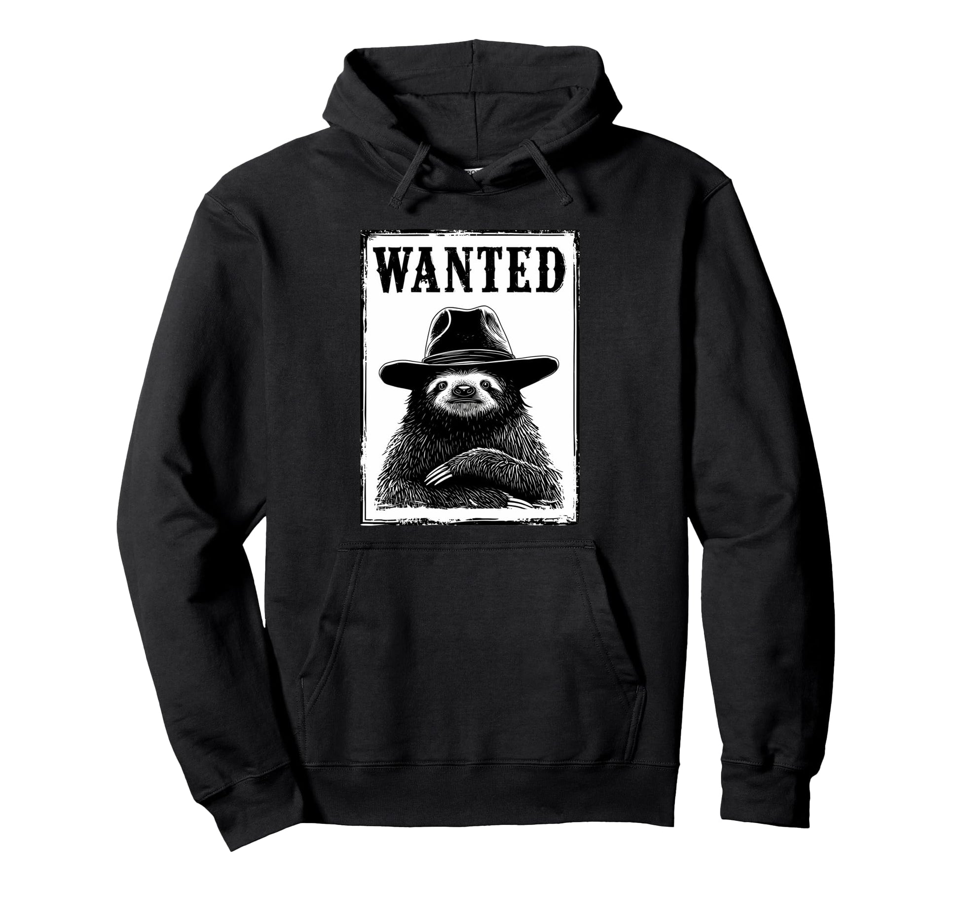 Sloth Cowboy Rodeo Cowgirl Western Hoodie - Novelty Apparel for Adults - T-Shirt, Sweatshirt, Hoodie