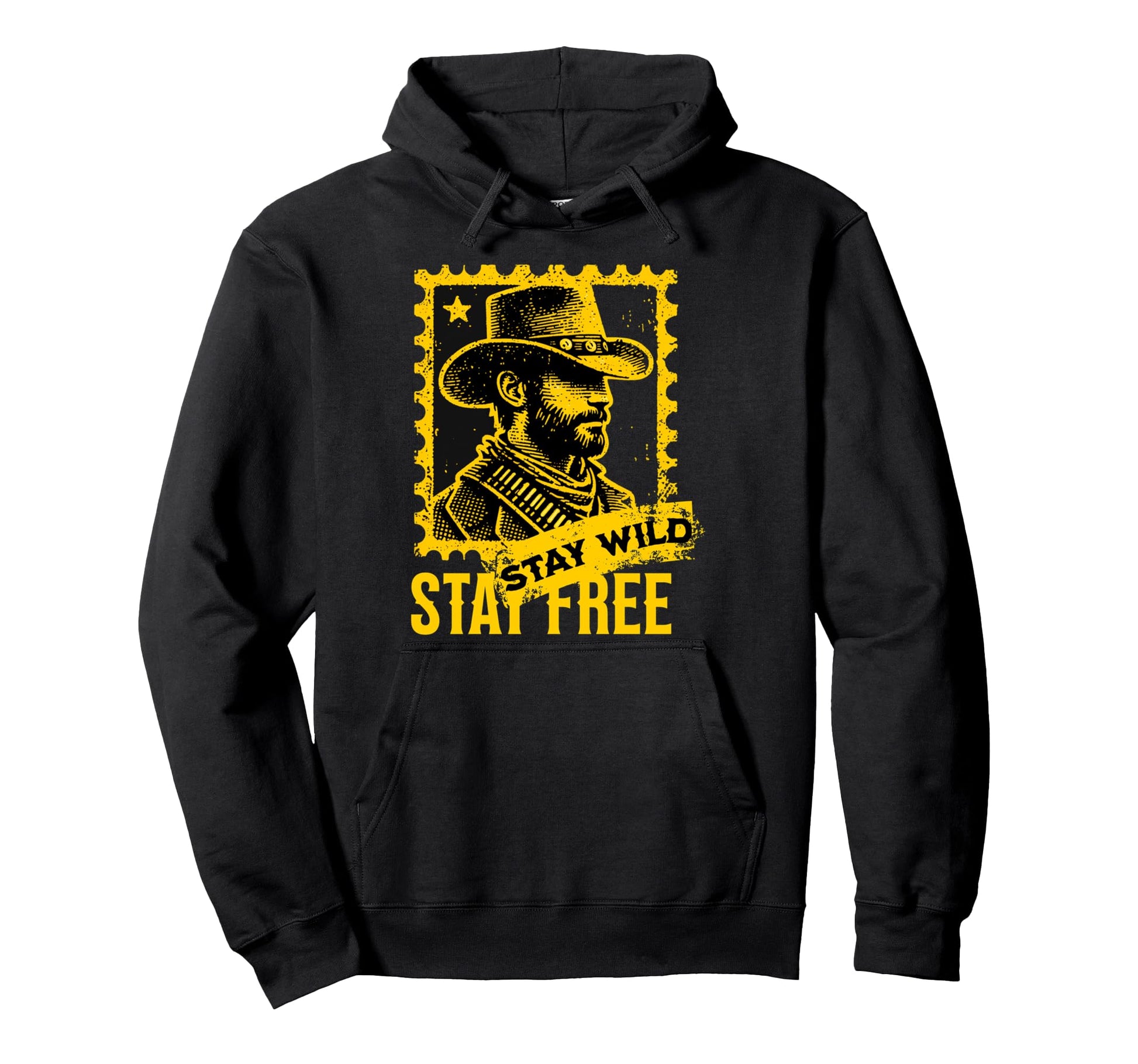 Stay Wild Stay Free Cowboy Southwest Hoodie - Streetwear Style for Adults - T-Shirt, Sweatshirt, Hoodie