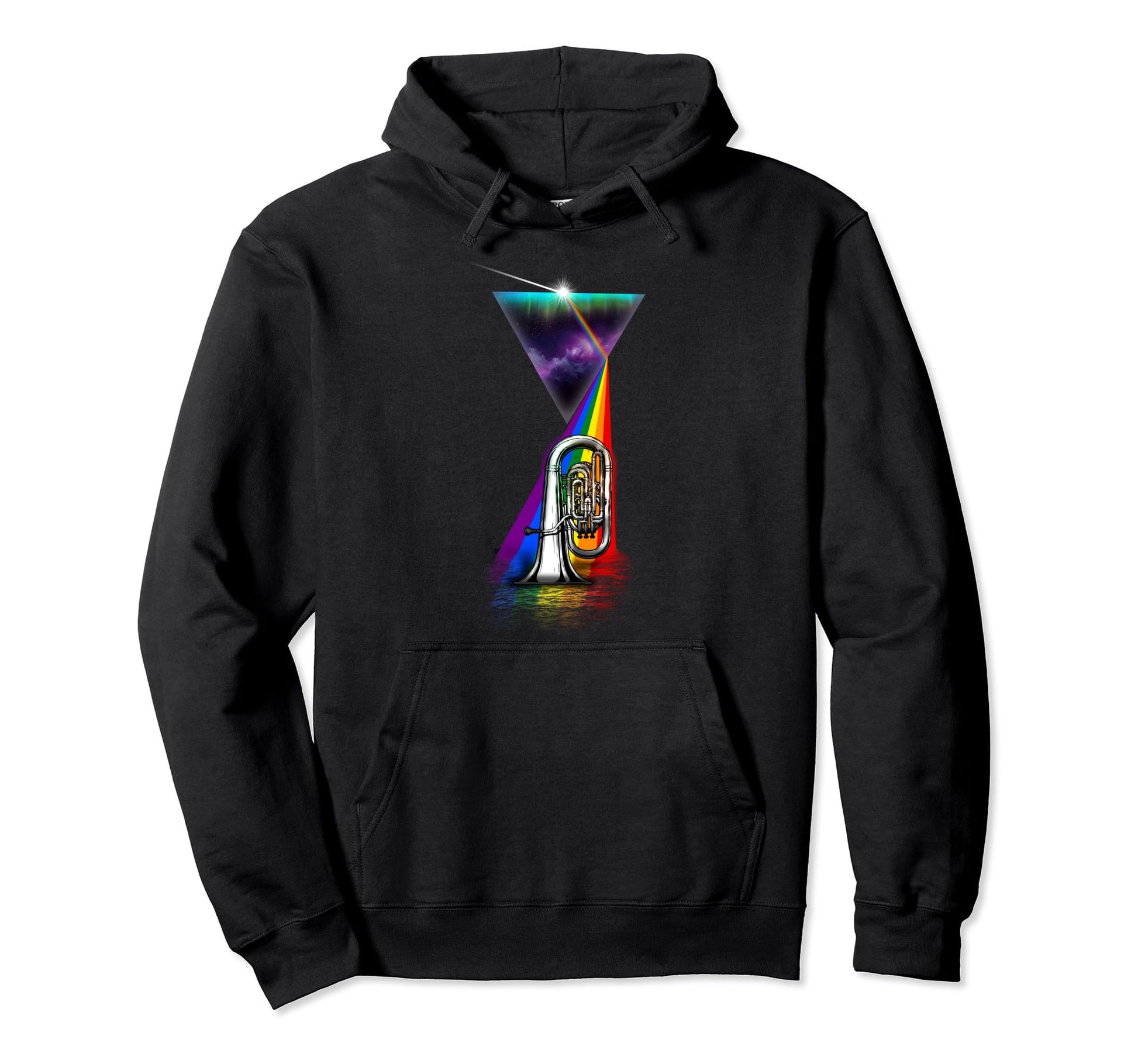 Prism Tuba Hoodie - Custom Art Print Men Women - T-Shirt, Sweatshirt, Hoodie