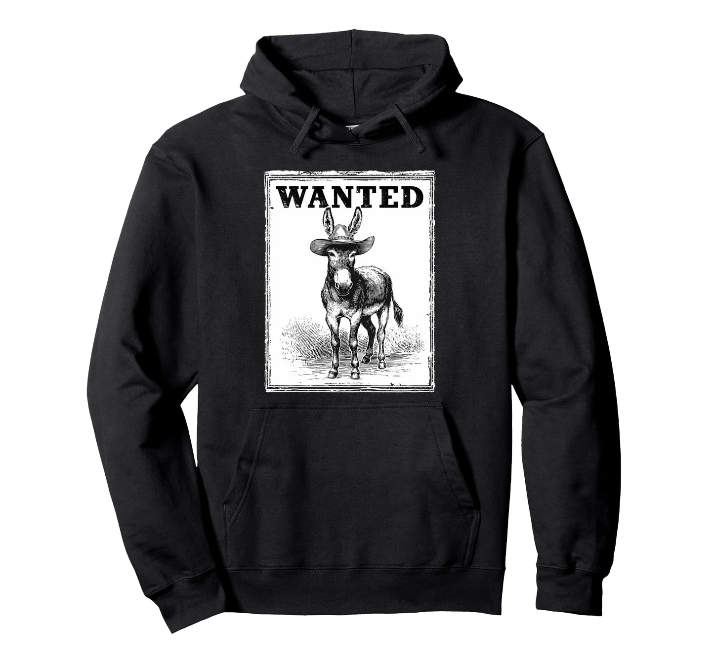 Country Cowboy Donkey Rodeo Cowgirl Hoodie - Aesthetic Graphic Unisex - T-Shirt, Sweatshirt, Hoodie