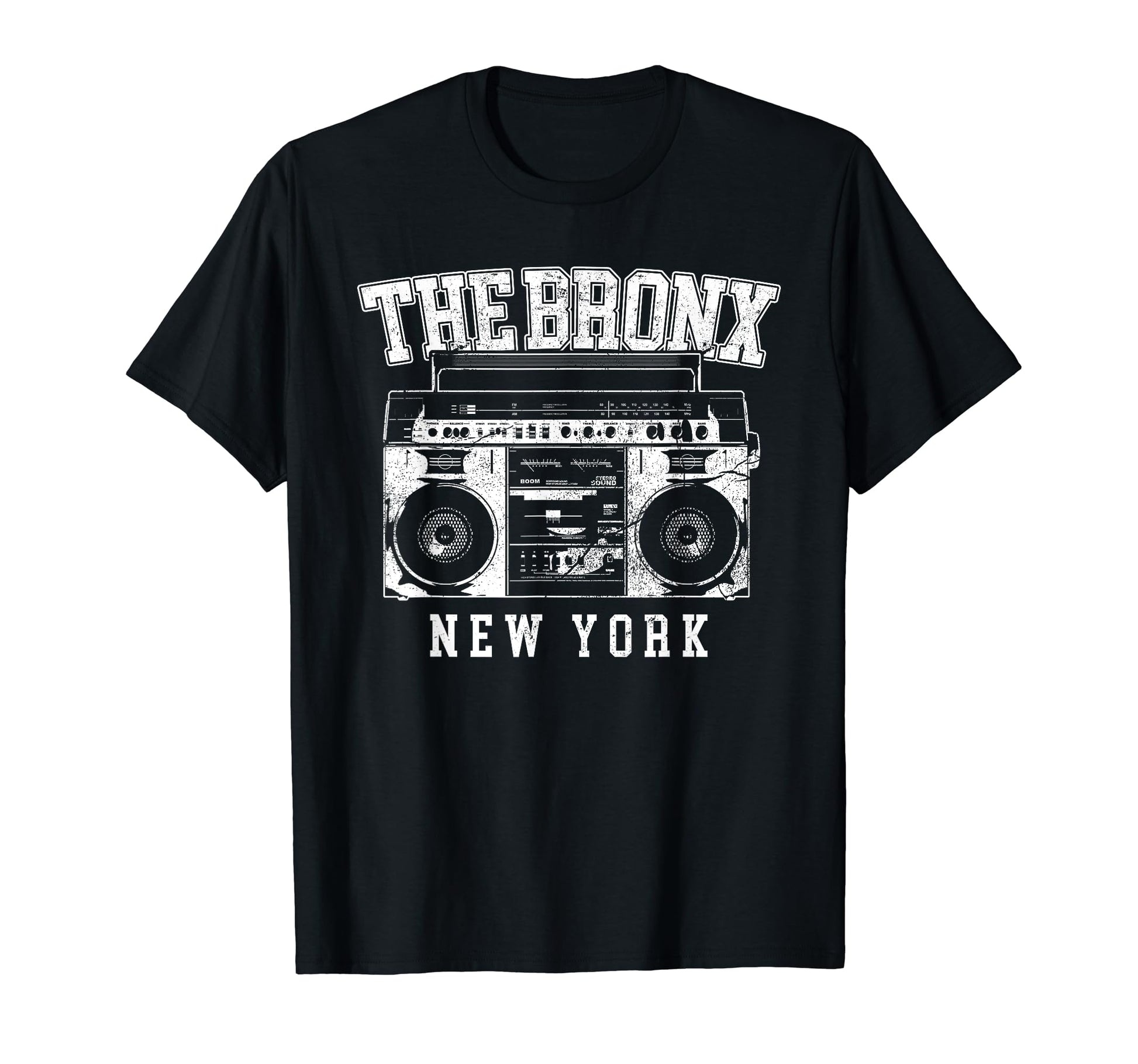 Bronx New York Nyc Boombox Old School Hip T-Shirt - Novelty Apparel Unisex - T-Shirt, Sweatshirt, Hoodie