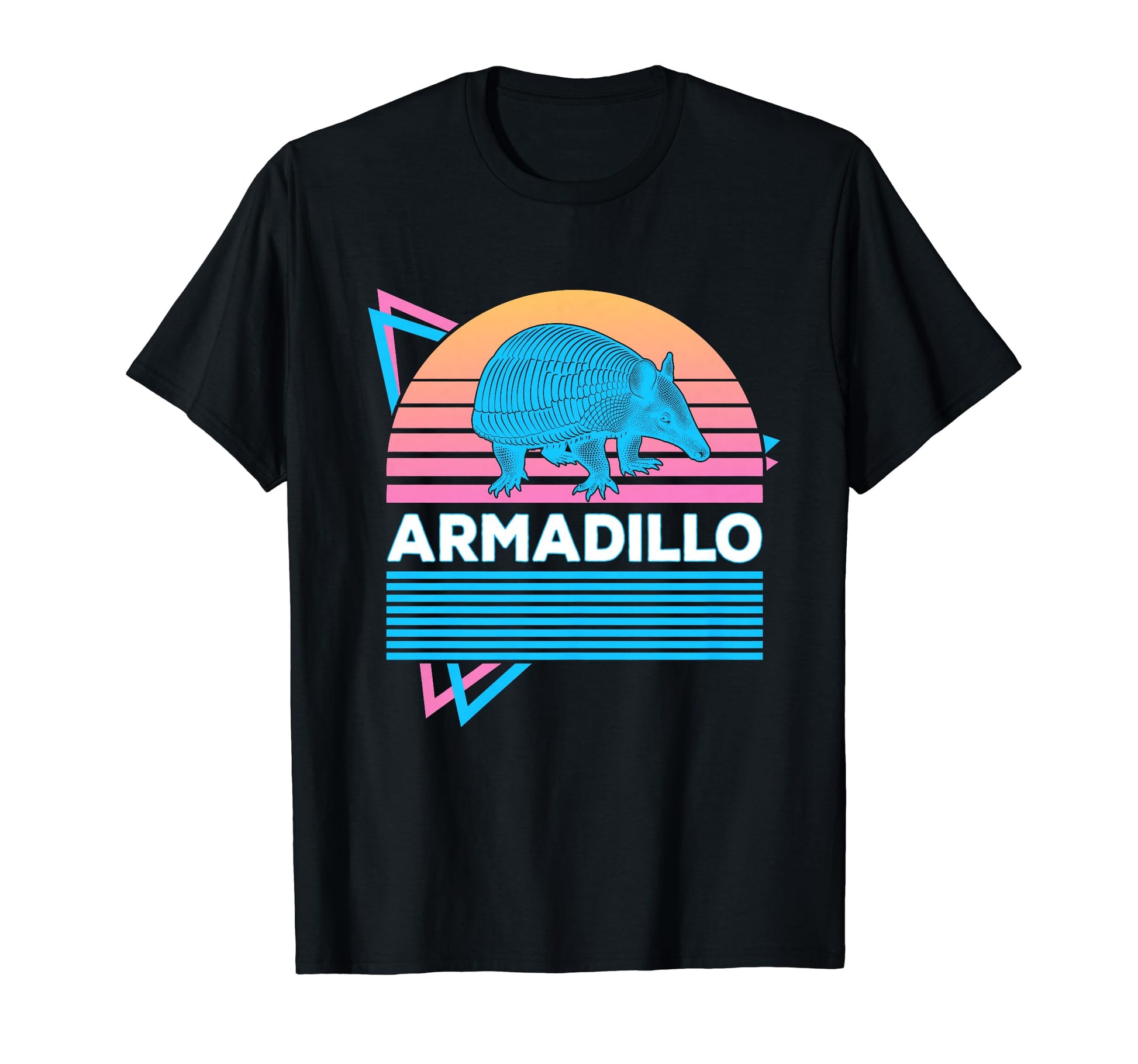 Armadillo Vaporwave Aesthetic T-Shirt - Fun Novelty Design for Adults - T-Shirt, Sweatshirt, Hoodie