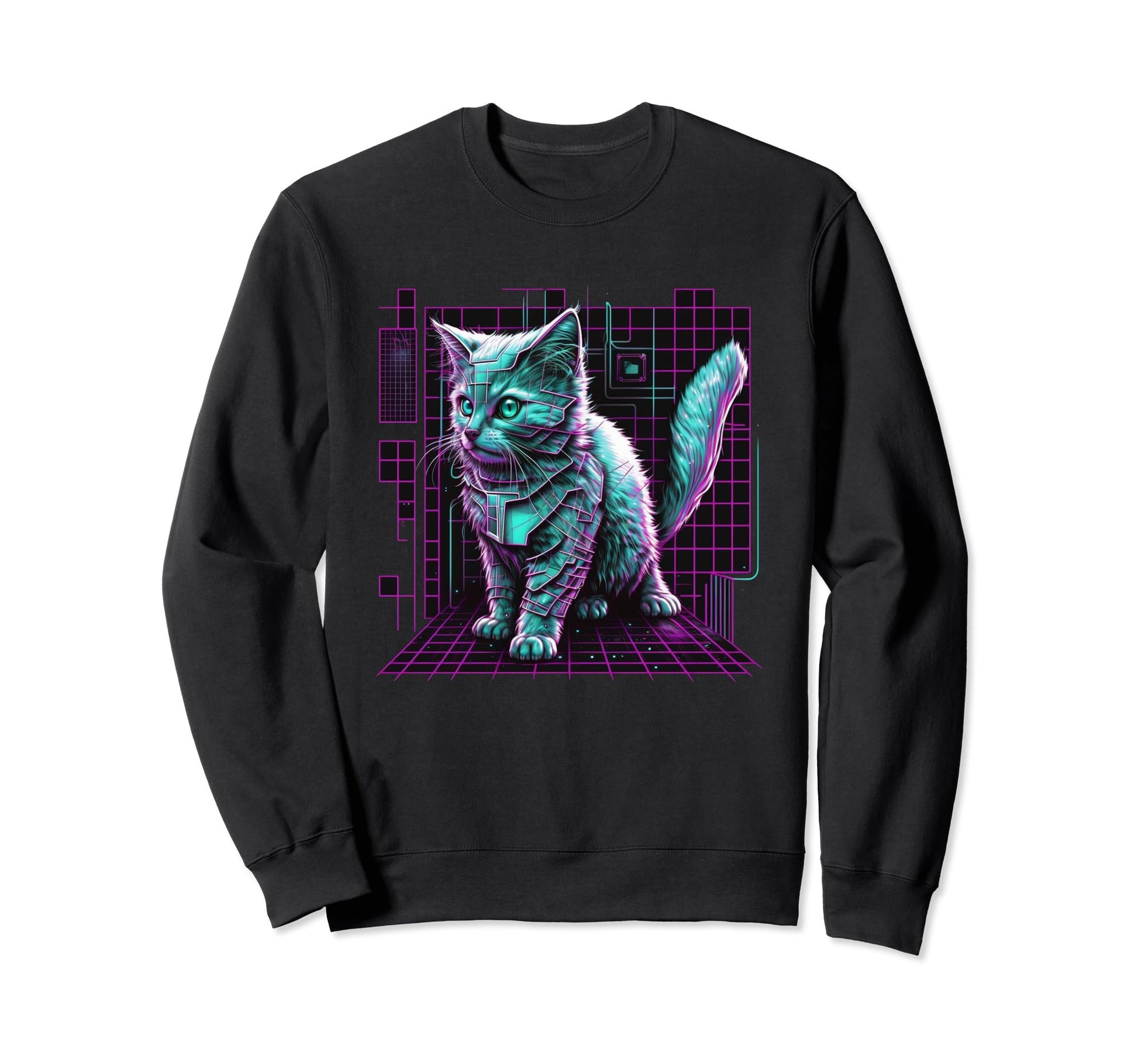 Retrowave Aesthetic Vaporwave Sweatshirt - Casual Everyday Wear for Adults - T-Shirt, Sweatshirt, Hoodie