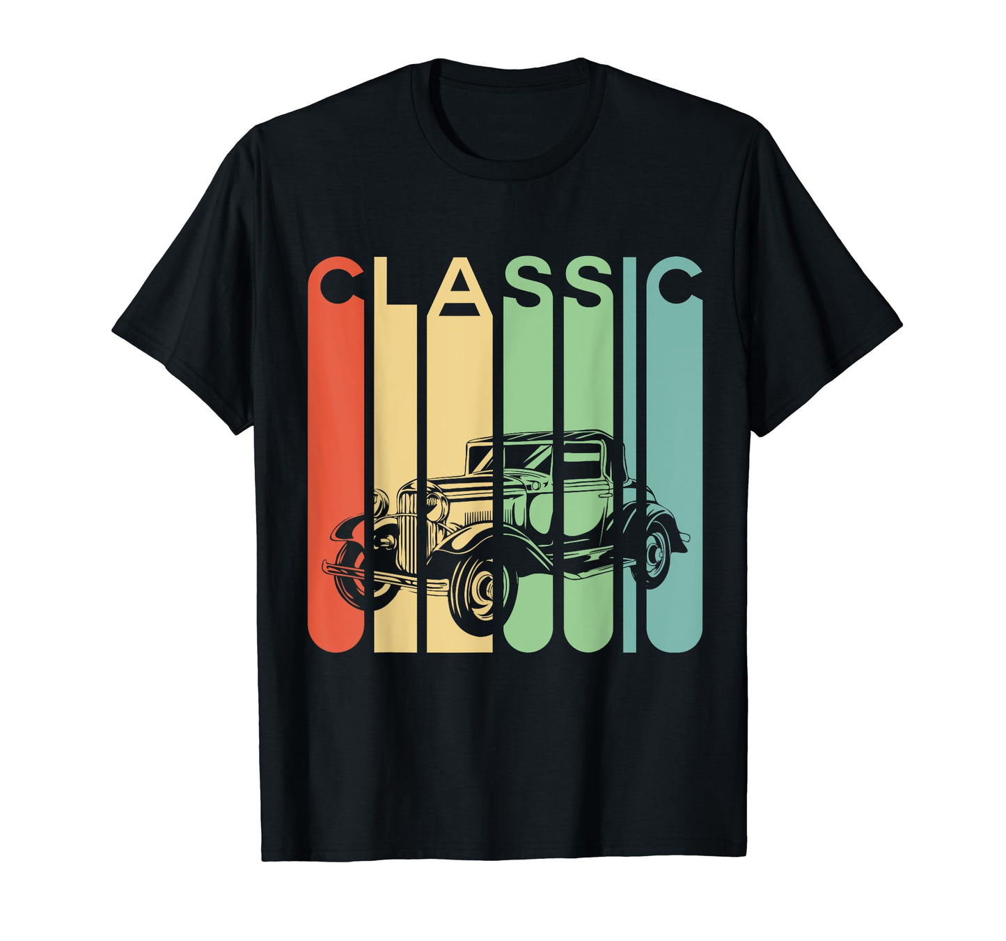 Nice Car Car Rainbow Colors Car T-Shirt - Custom Art Print Men Women - T-Shirt, Sweatshirt, Hoodie