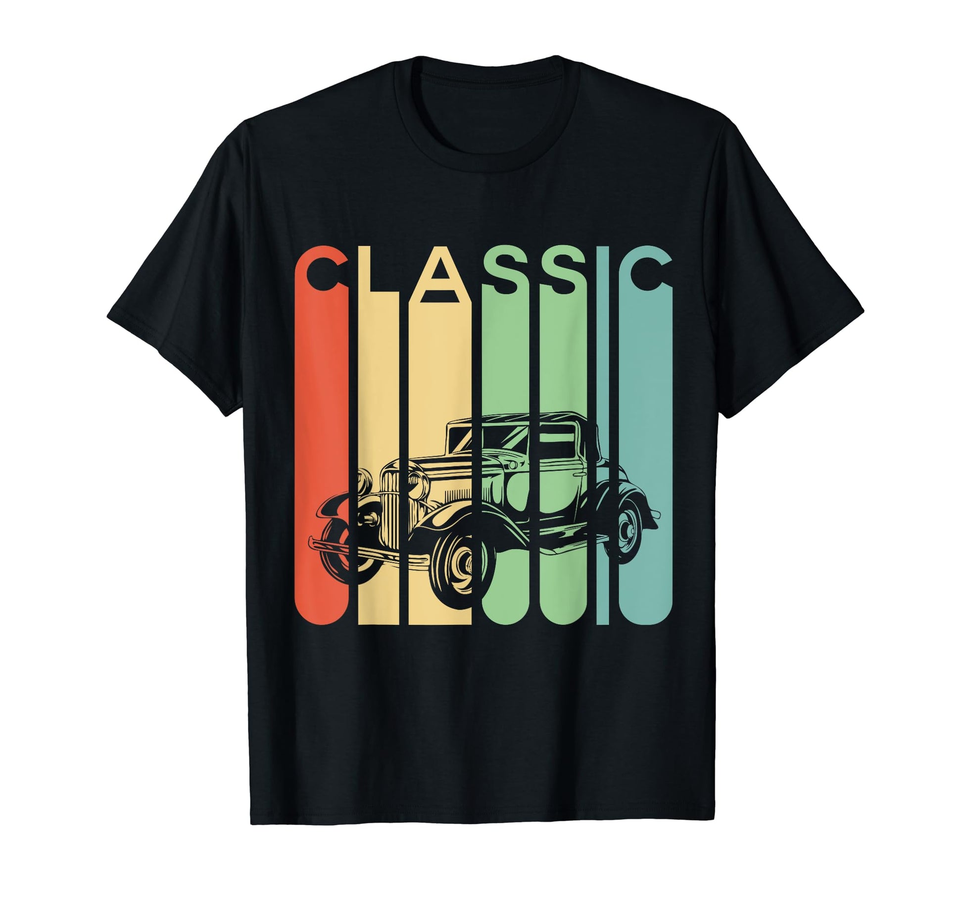 Nice Car Car Rainbow Colors Car T-Shirt - Custom Art Print Men Women - T-Shirt, Sweatshirt, Hoodie
