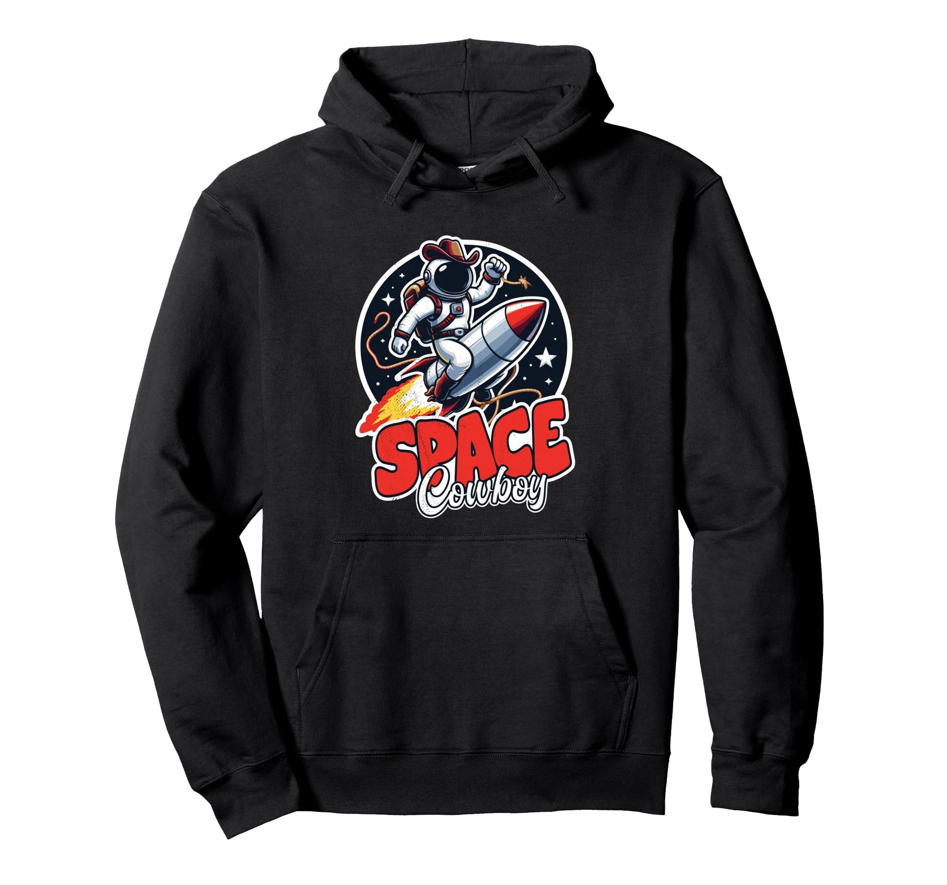Space Cowboy Astronaut Rocket Hoodie - Streetwear Style Unisex - T-Shirt, Sweatshirt, Hoodie
