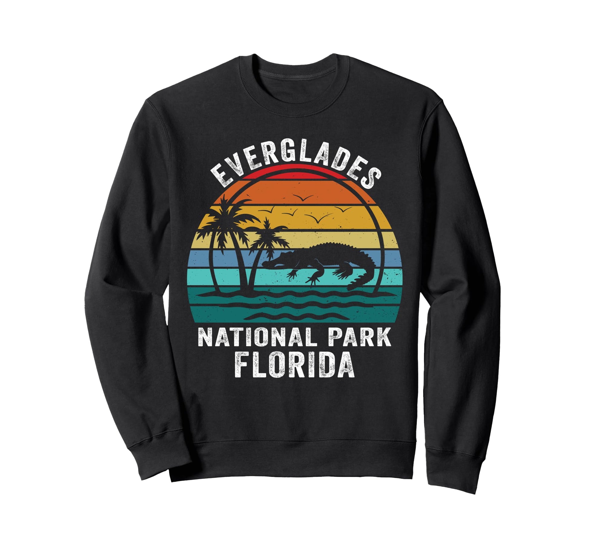 Everglades National Park Alligators Sweatshirt - Minimalist Print Unisex - T-Shirt, Sweatshirt, Hoodie