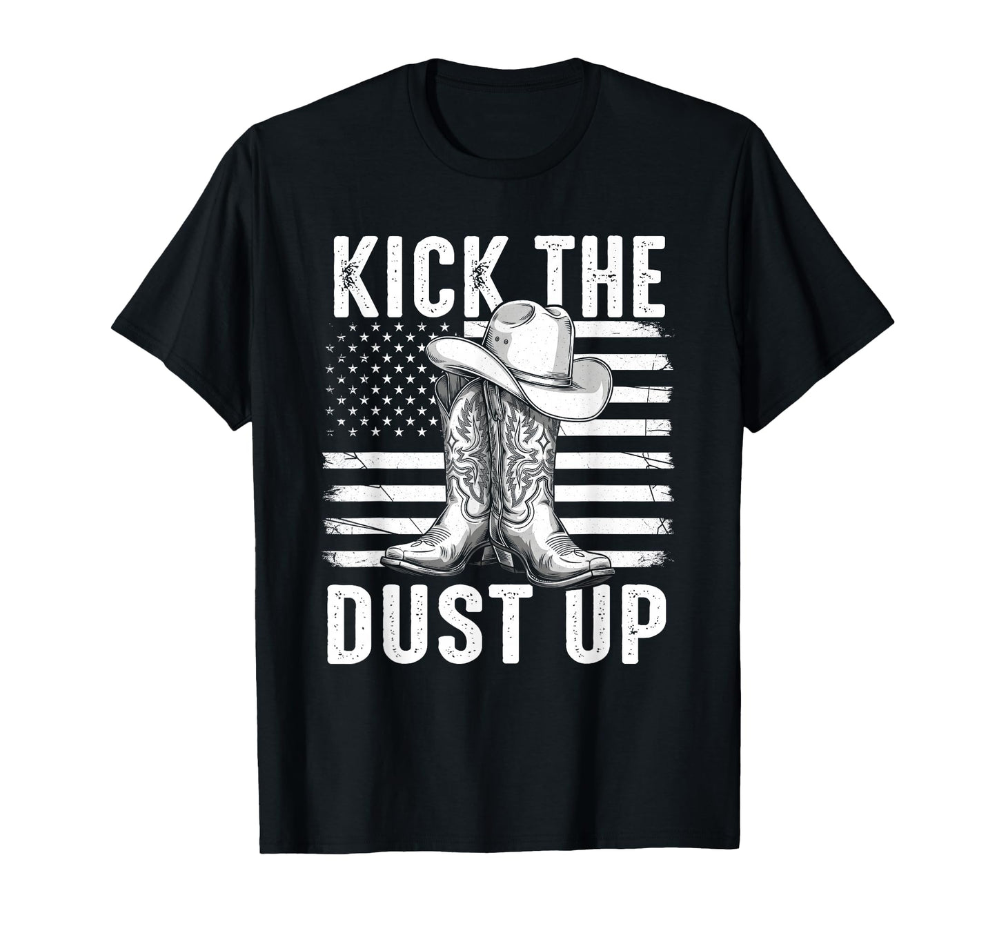 Kick Dust Up Western Cowboy Boots T-Shirt - Fun Novelty Design for Adults - T-Shirt, Sweatshirt, Hoodie