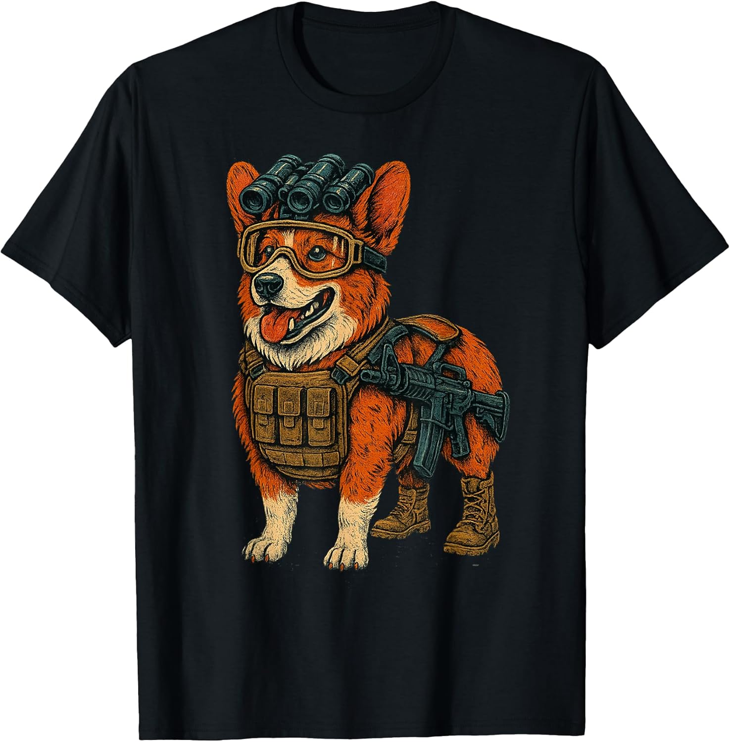Happy Dawg Corgi Gifts - Adult & Kids T-Shirts, Sweatshirts & Hoodies apparel design preview 1