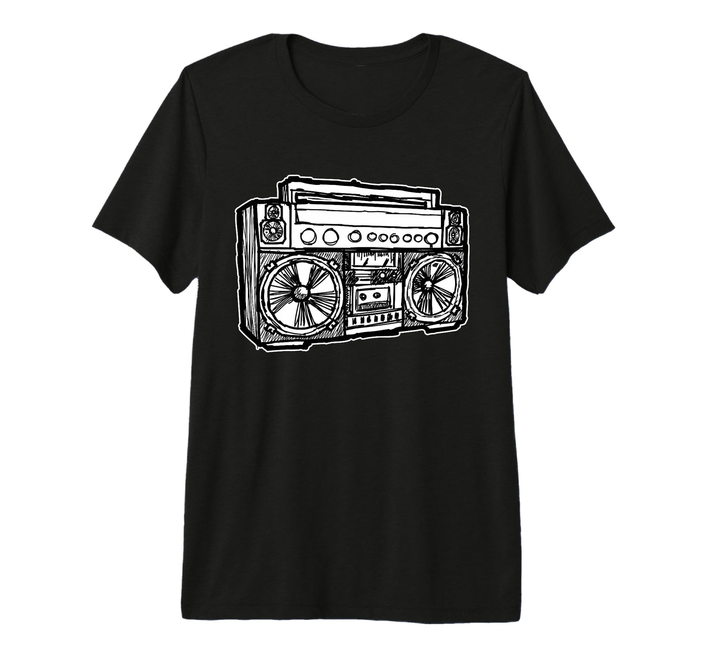 Ghetto Blaster Radio Old School 90S 80S T-Shirt - Trendy Graphic Unisex - T-Shirt, Sweatshirt, Hoodie