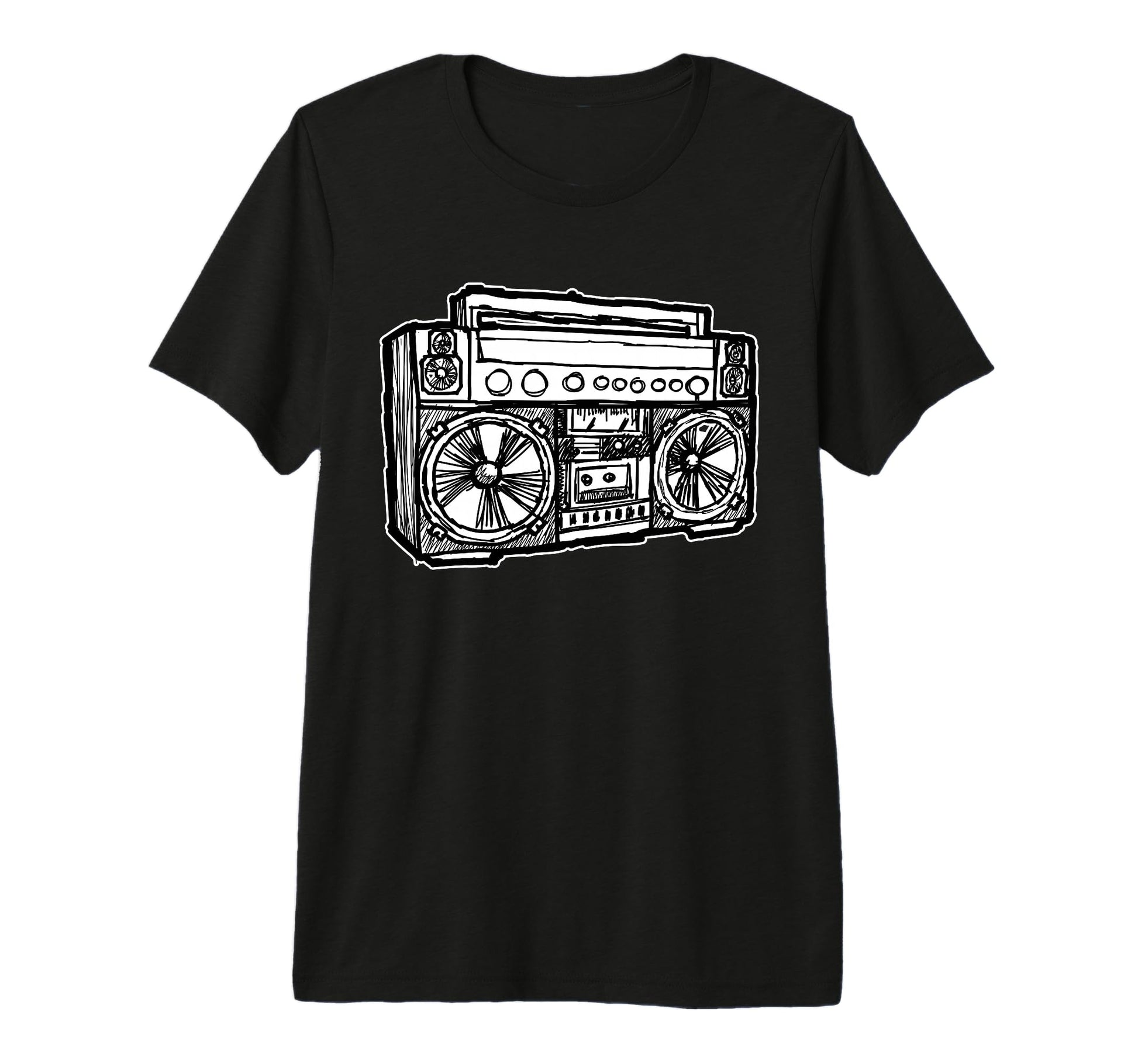 Ghetto Blaster Radio Old School 90S 80S T-Shirt - Trendy Graphic Unisex - T-Shirt, Sweatshirt, Hoodie