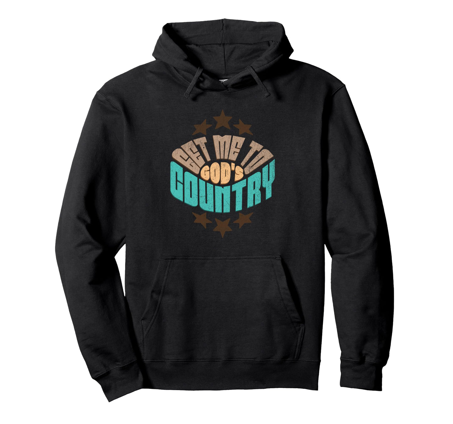 Gods Usa Country Western Outdoor Lover Hoodie - Novelty Apparel for Adults - T-Shirt, Sweatshirt, Hoodie