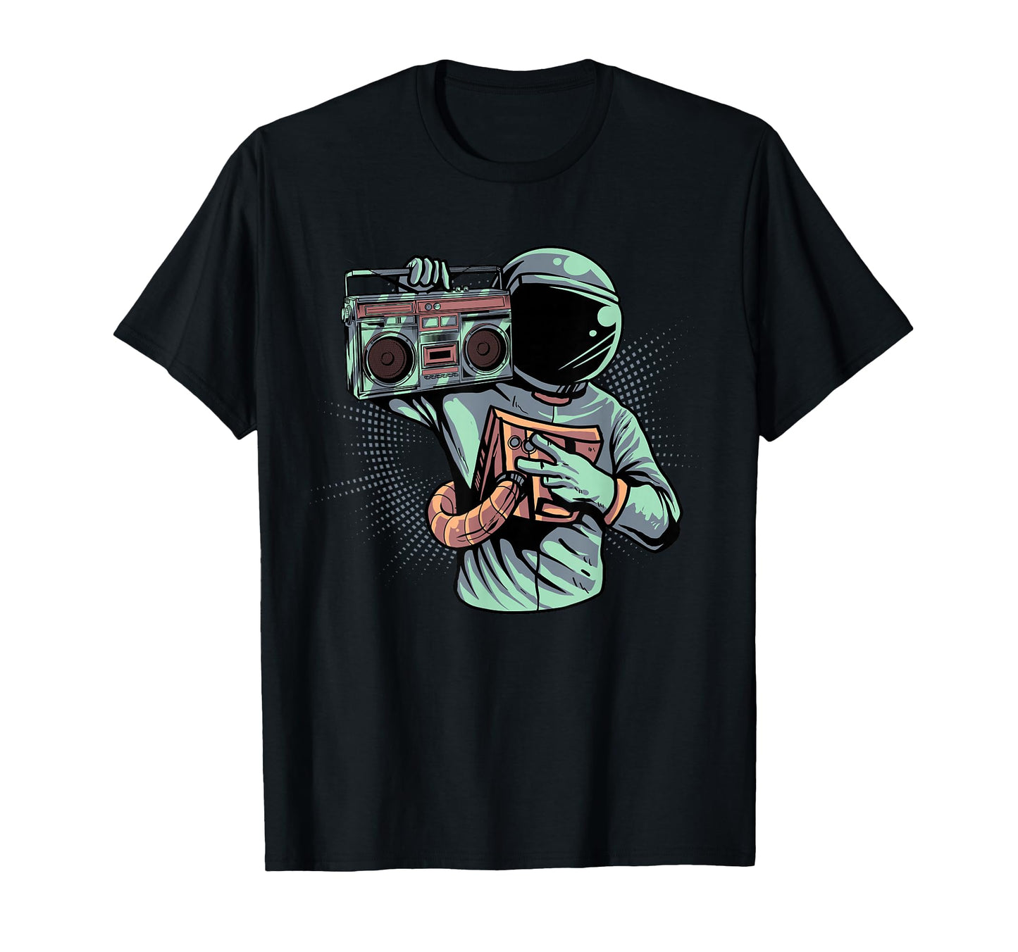 Astronaut Ghetto Blaster Boombox T-Shirt - Casual Everyday Wear Men Women - T-Shirt, Sweatshirt, Hoodie