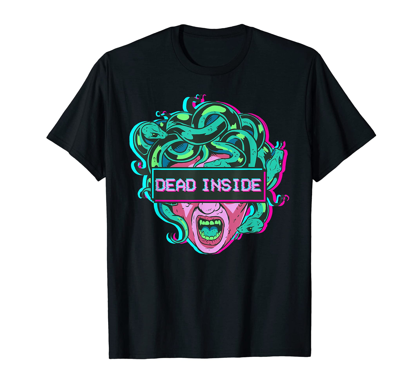 Aesthetic Medusa Dead Inside T-Shirt - Casual Everyday Wear Men Women - T-Shirt, Sweatshirt, Hoodie