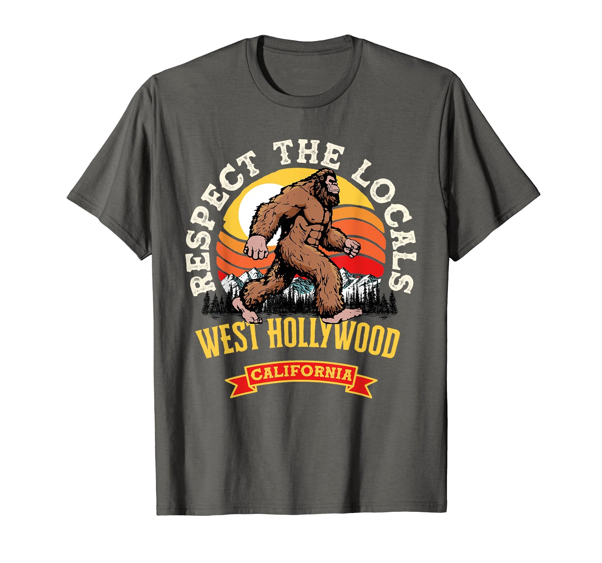 West Hollywood California Respect Locals T-Shirt - Unique Graphic Unisex - T-Shirt, Sweatshirt, Hoodie