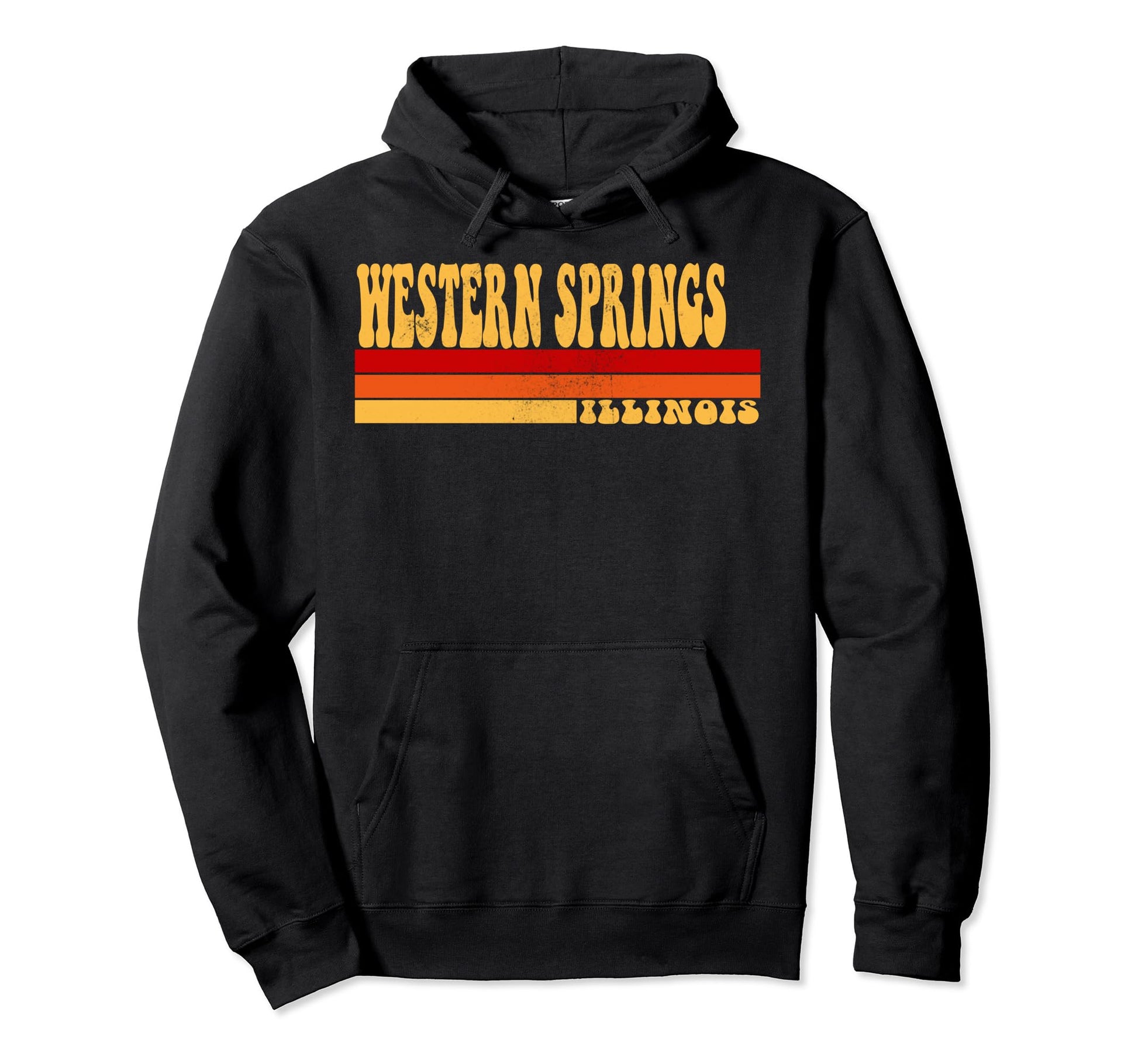 Western Springs Illinois City Roots Hoodie - Novelty Apparel for Adults - T-Shirt, Sweatshirt, Hoodie
