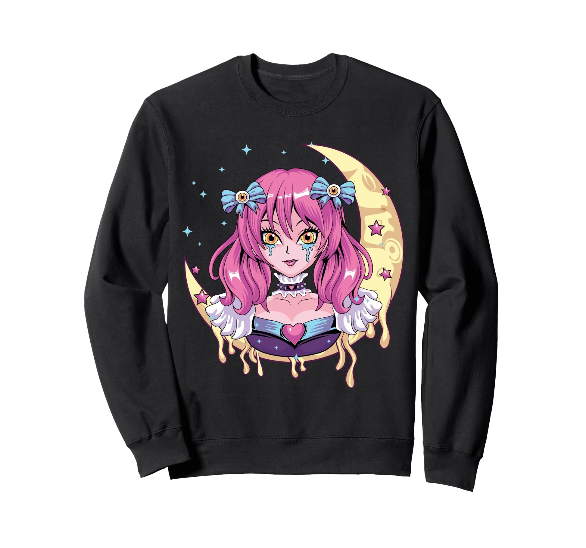 Pastel Goth Anime Vaporwave Sad Sweatshirt - Custom Art Print for Adults - T-Shirt, Sweatshirt, Hoodie