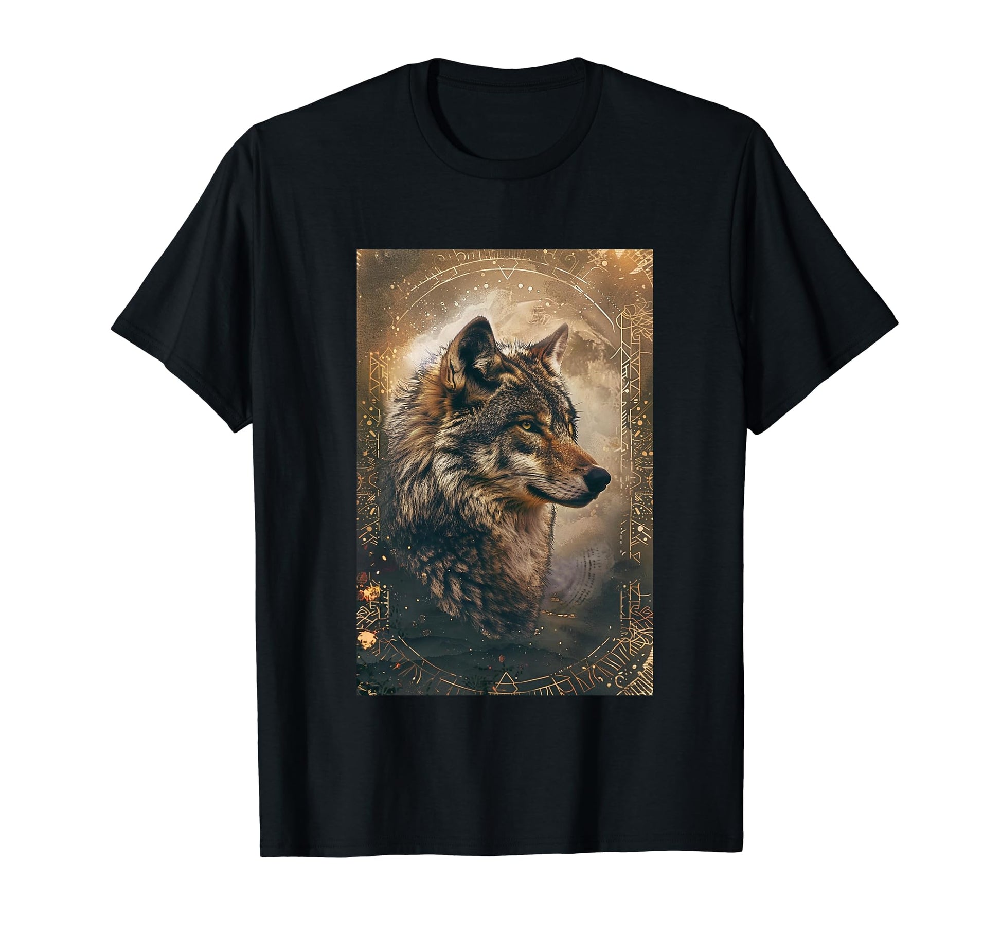 Boho Mystic Wolf Art T-Shirt - Aesthetic Graphic Men Women - T-Shirt, Sweatshirt, Hoodie