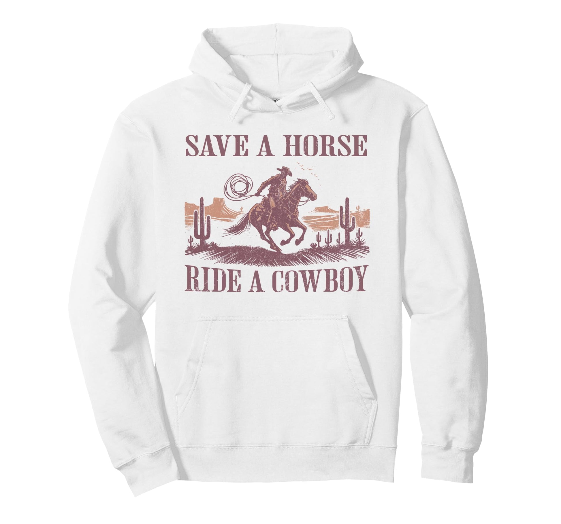 Western Rodeo Country Save Horse Ride Hoodie - Novelty Apparel Unisex - T-Shirt, Sweatshirt, Hoodie