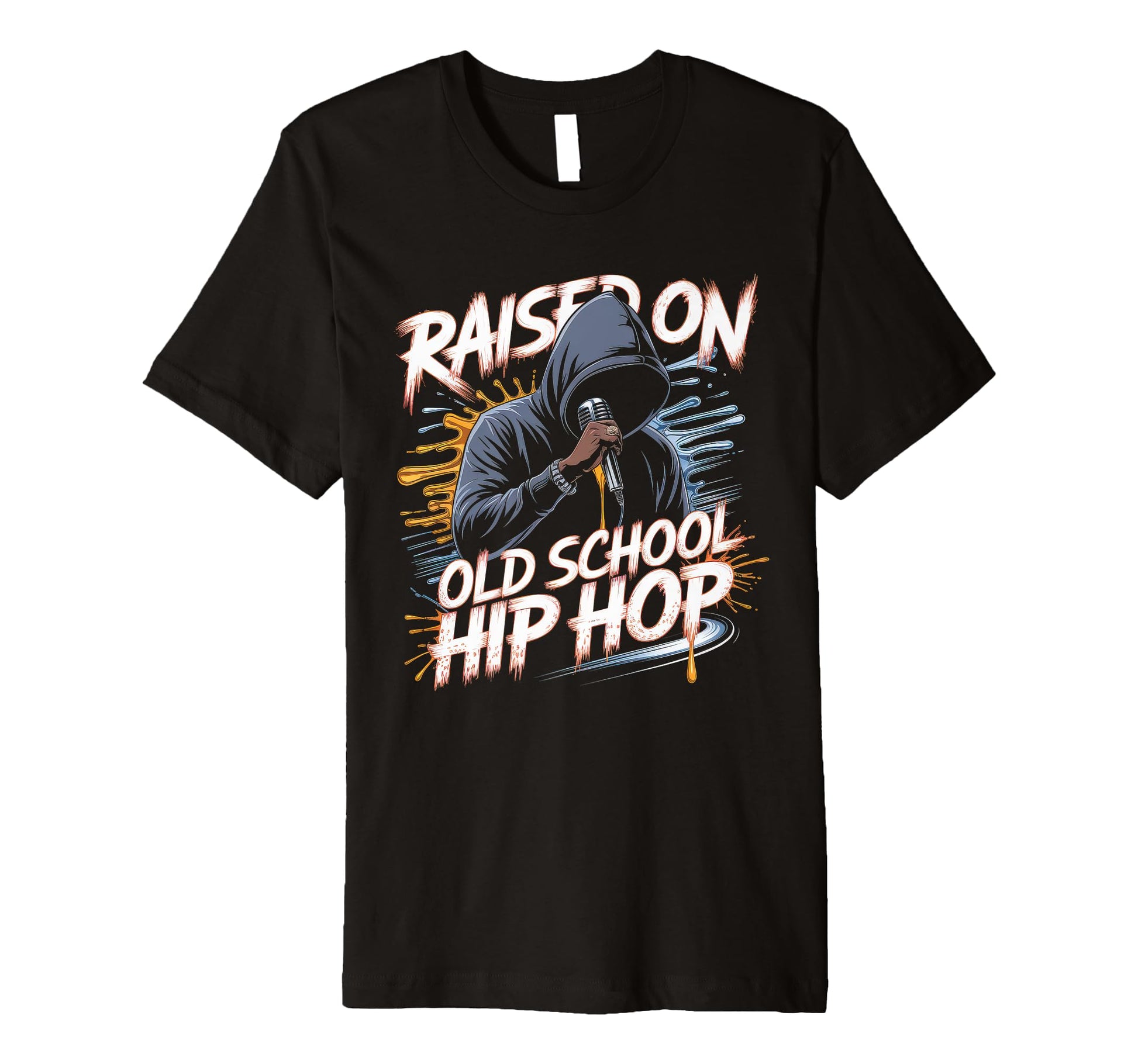 Raised Old School Hip Hop Cassette T-Shirt - Streetwear Style Unisex - T-Shirt, Sweatshirt, Hoodie