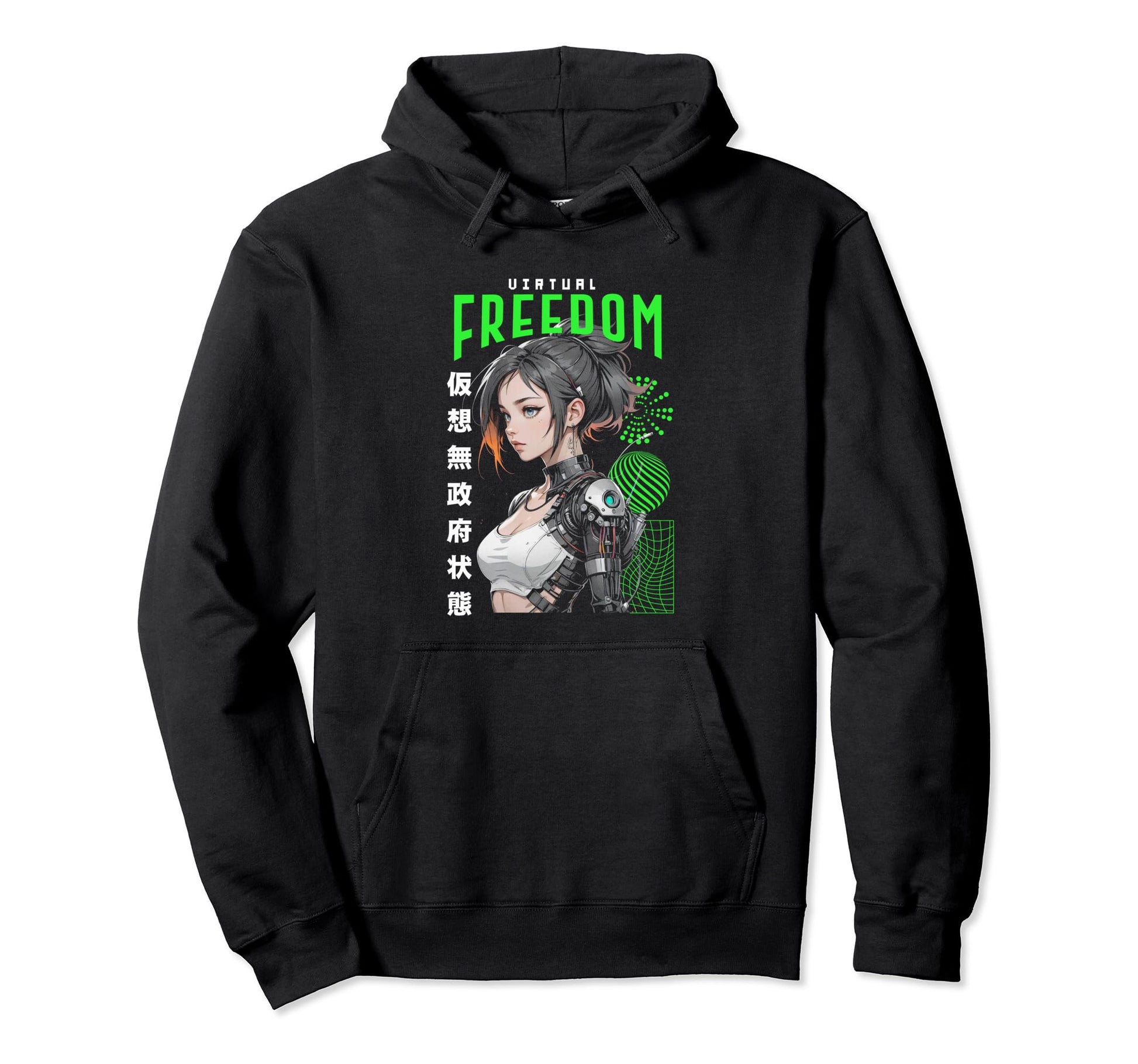 Japanese Anime Urban Cyber Vaporwave Hoodie - Minimalist Print Unisex - T-Shirt, Sweatshirt, Hoodie