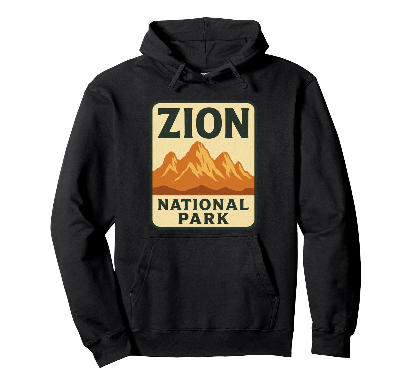 Zion National Park Utah Hiking Souvenir Hoodie - Custom Art Print Men Women - T-Shirt, Sweatshirt, Hoodie