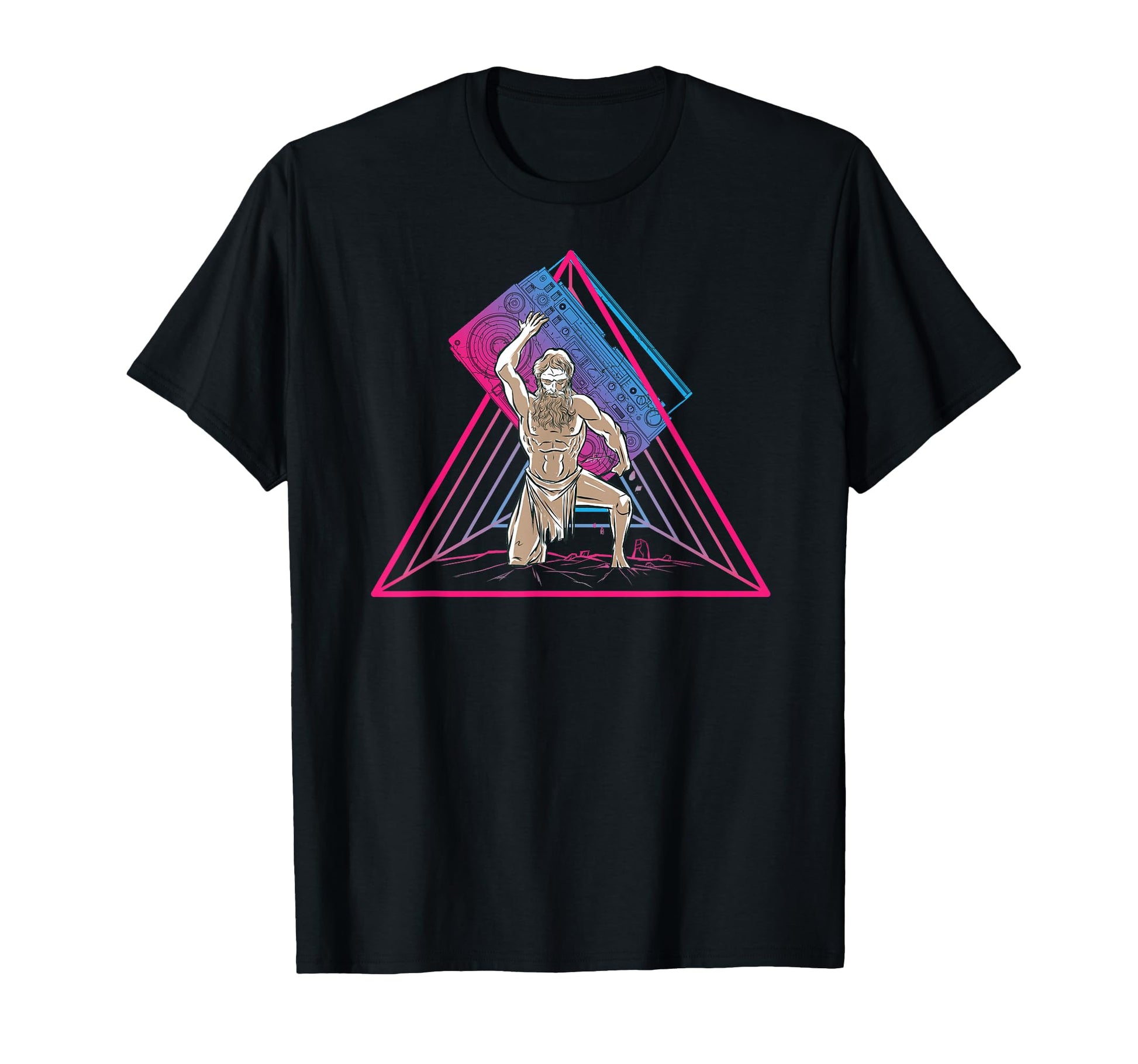 Ghettoblaster God Aesthetic T-Shirt - Casual Everyday Wear for Adults - T-Shirt, Sweatshirt, Hoodie