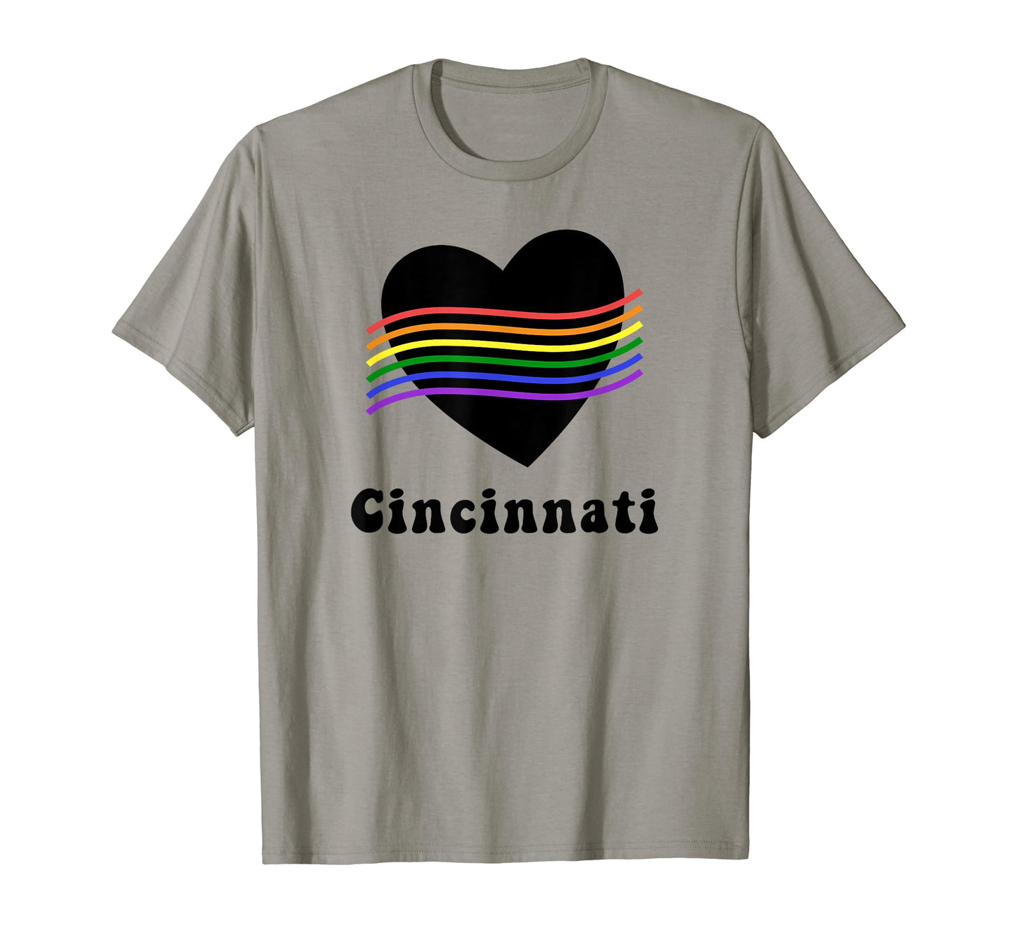 Cincinnati Lgbtq Lgbt Gay Pride Ohio T-Shirt - Novelty Apparel for Adults - T-Shirt, Sweatshirt, Hoodie