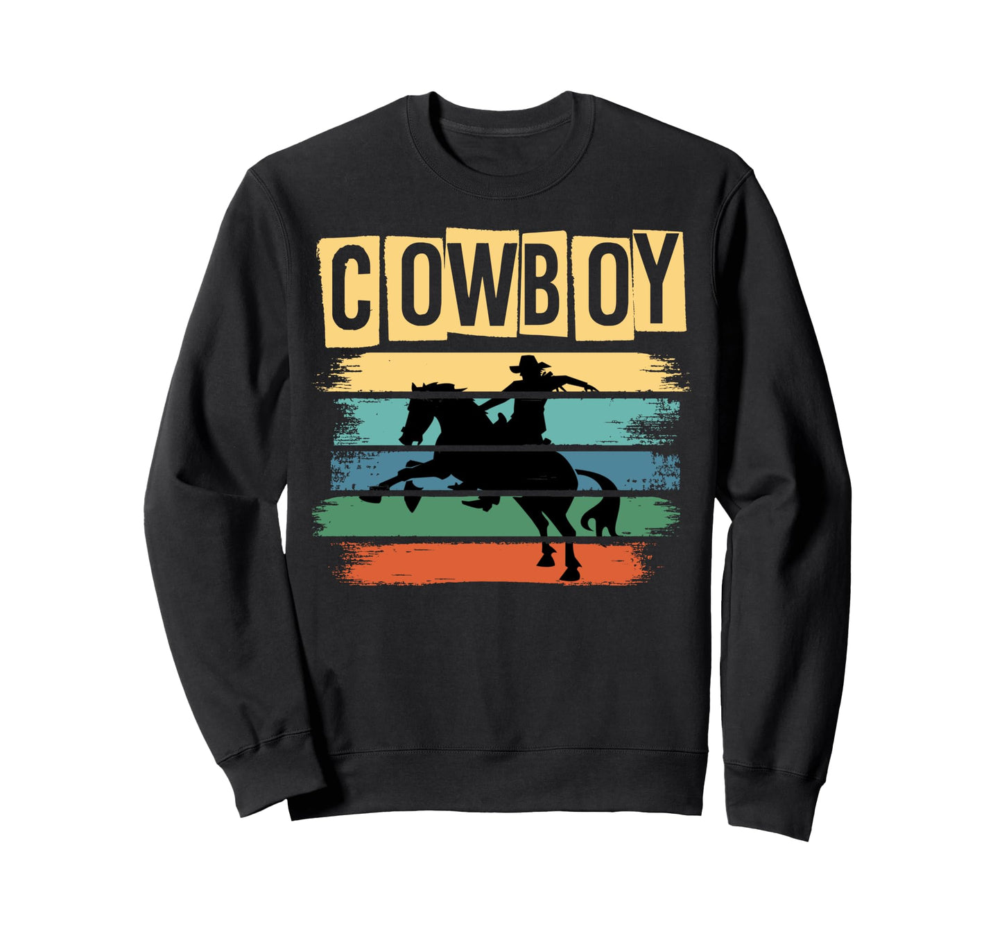Cowboy Rodeo Western Horseback Sweatshirt - Casual Everyday Wear Men Women - T-Shirt, Sweatshirt, Hoodie