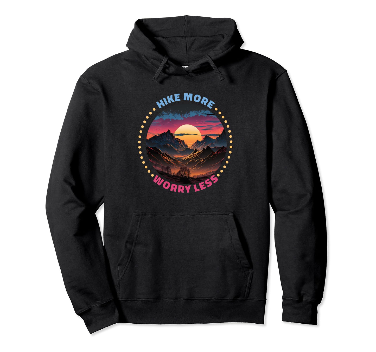 Outdoor Mountain Landscape And Hoodie - Minimalist Print Men Women - T-Shirt, Sweatshirt, Hoodie