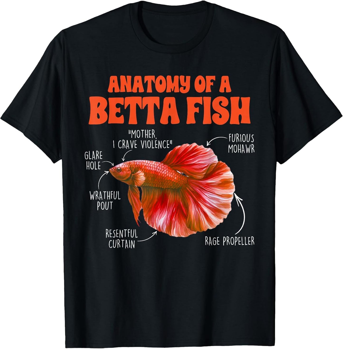 Fishkeeping Funny Betta Fish Aquarium - Adult & Kids T-Shirts, Sweatshirts & Hoodies apparel design preview 1