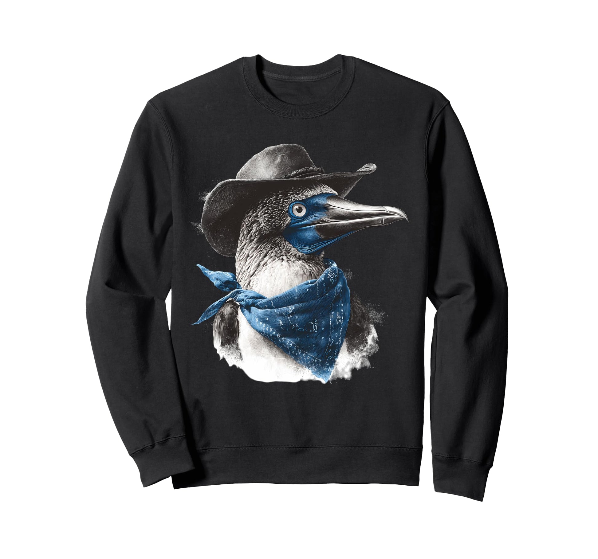Blue Footed Booby Cowboy Cowgirl Sweatshirt - Unique Graphic Men Women - T-Shirt, Sweatshirt, Hoodie