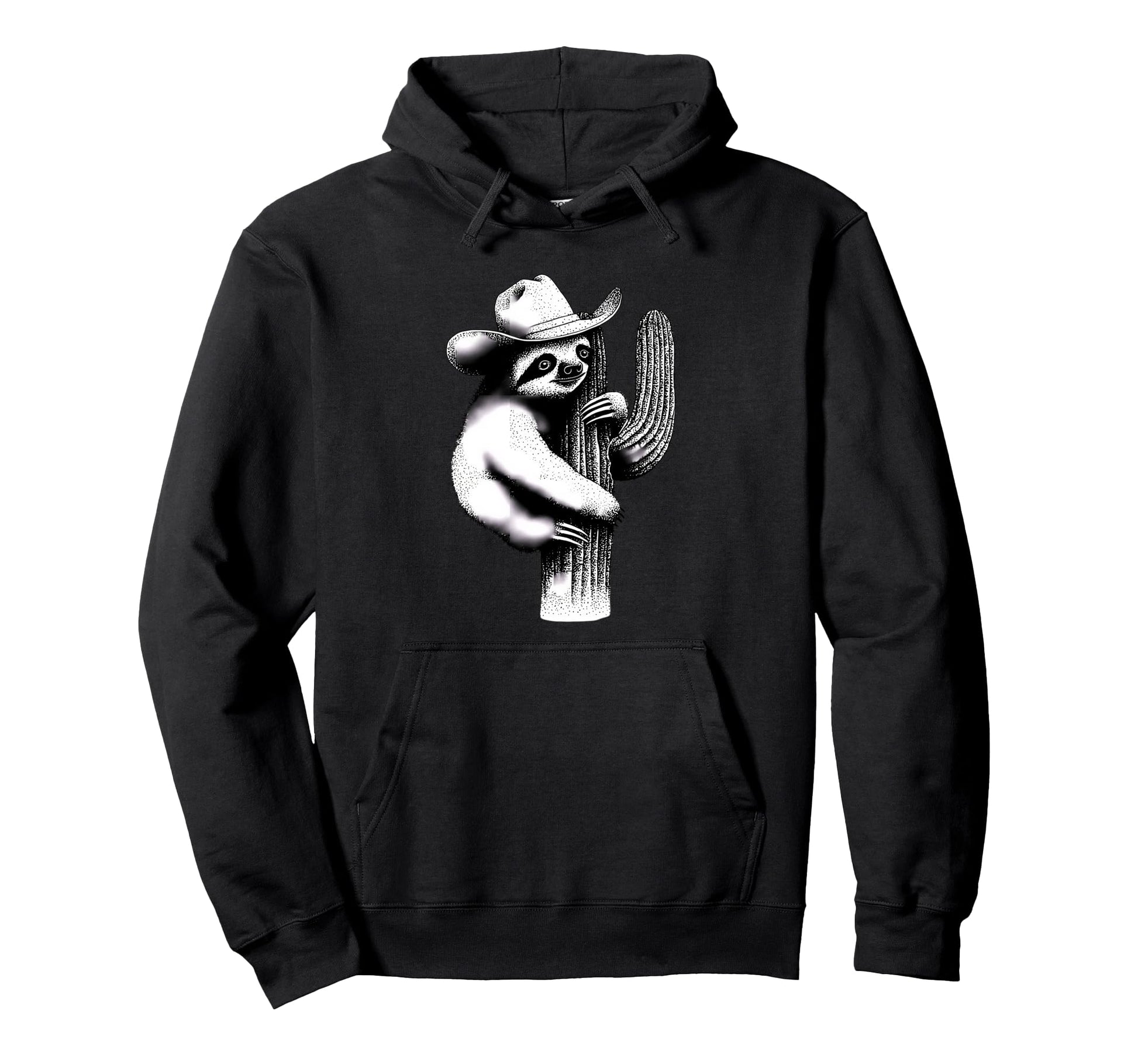 Sloth Cowboy Rodeo Cowgirl Western Hoodie - Casual Everyday Wear Unisex - T-Shirt, Sweatshirt, Hoodie