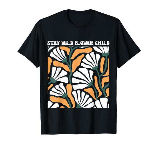 Boho Flower Botanical Wildflower T-Shirt - Trendy Graphic for Adults - T-Shirt, Sweatshirt, Hoodie