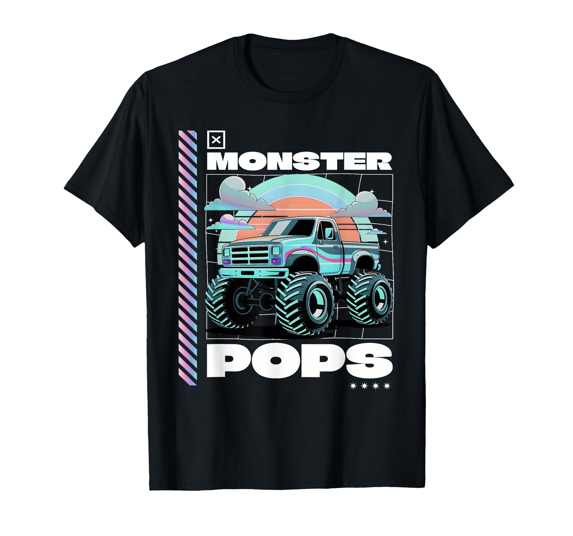 Monster Truck Pops Aesthetic Monster Truck T-Shirt - Graphic Print Unisex - T-Shirt, Sweatshirt, Hoodie