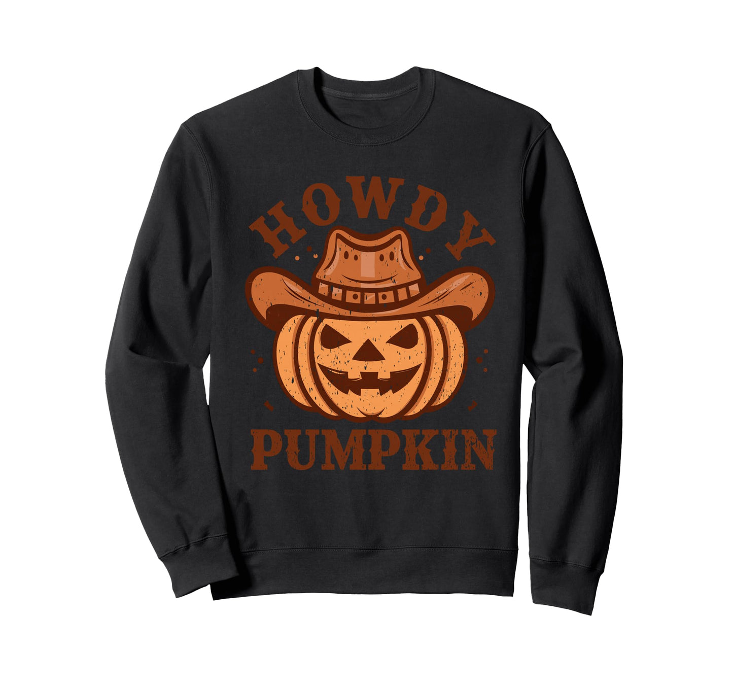 Howdy Pumpkin Autumn Western Sweatshirt - Unique Graphic for Adults - T-Shirt, Sweatshirt, Hoodie