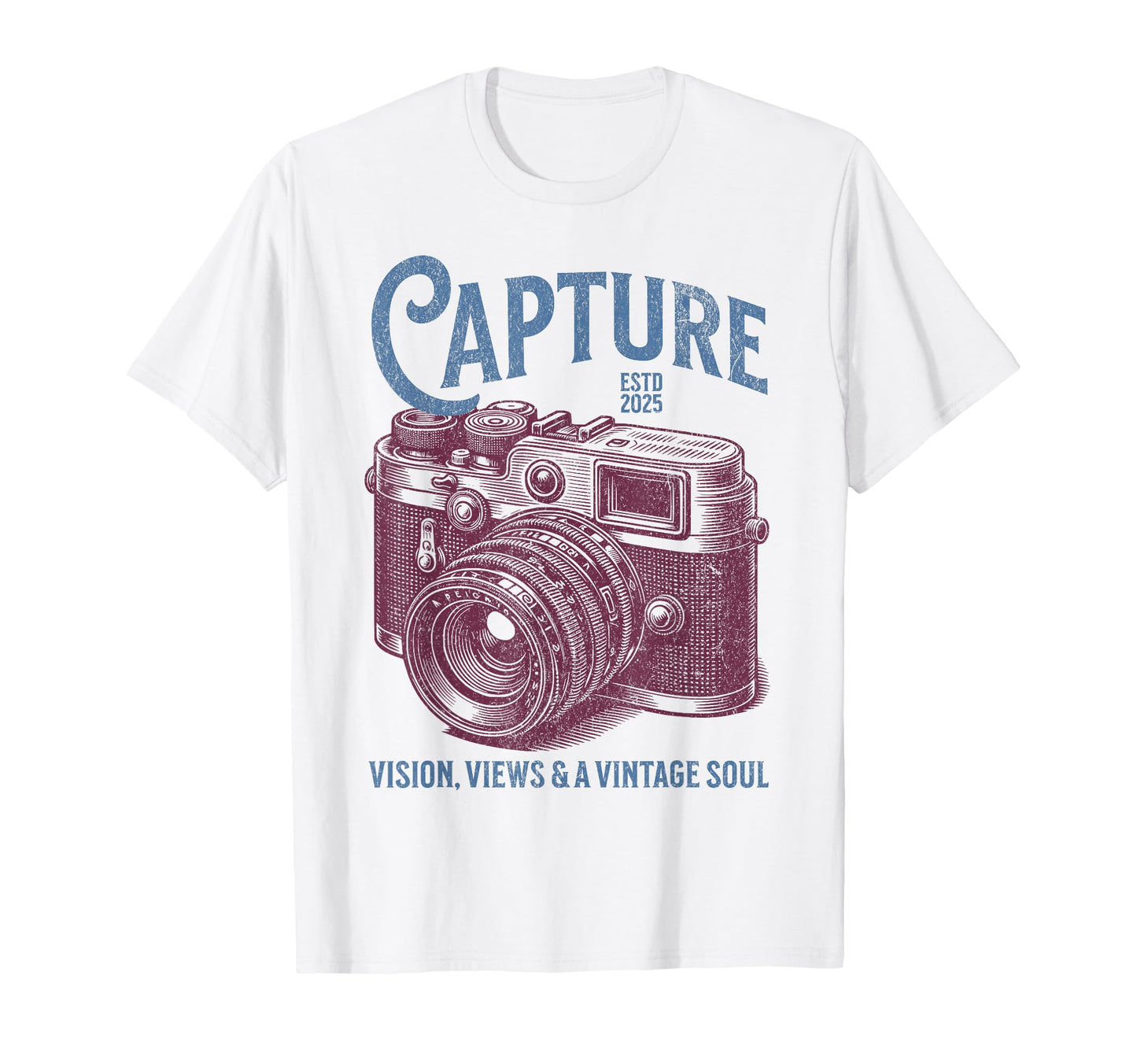 Capture Vision Views Camera Mens T-Shirt - Fun Novelty Design Men Women - T-Shirt, Sweatshirt, Hoodie