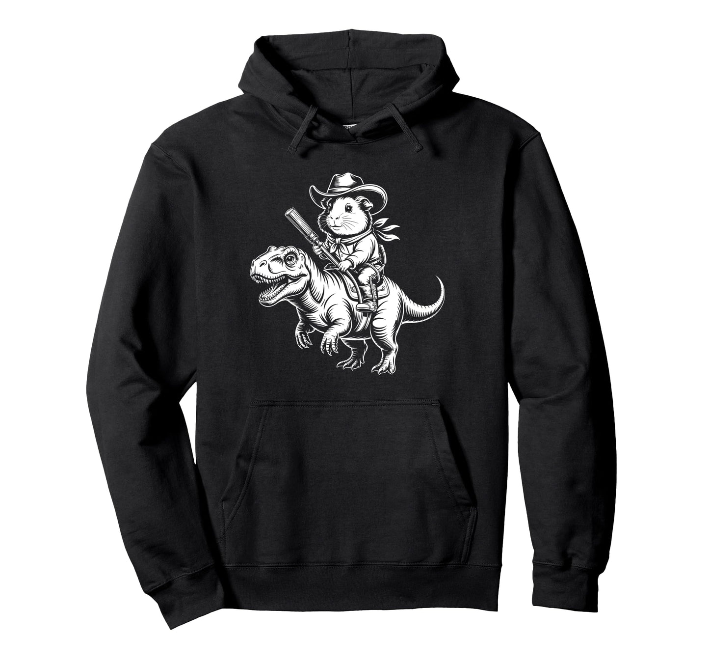 Guinea Pig Cowboy Dinosaur Accessoires Hoodie - Streetwear Style for Adults - T-Shirt, Sweatshirt, Hoodie